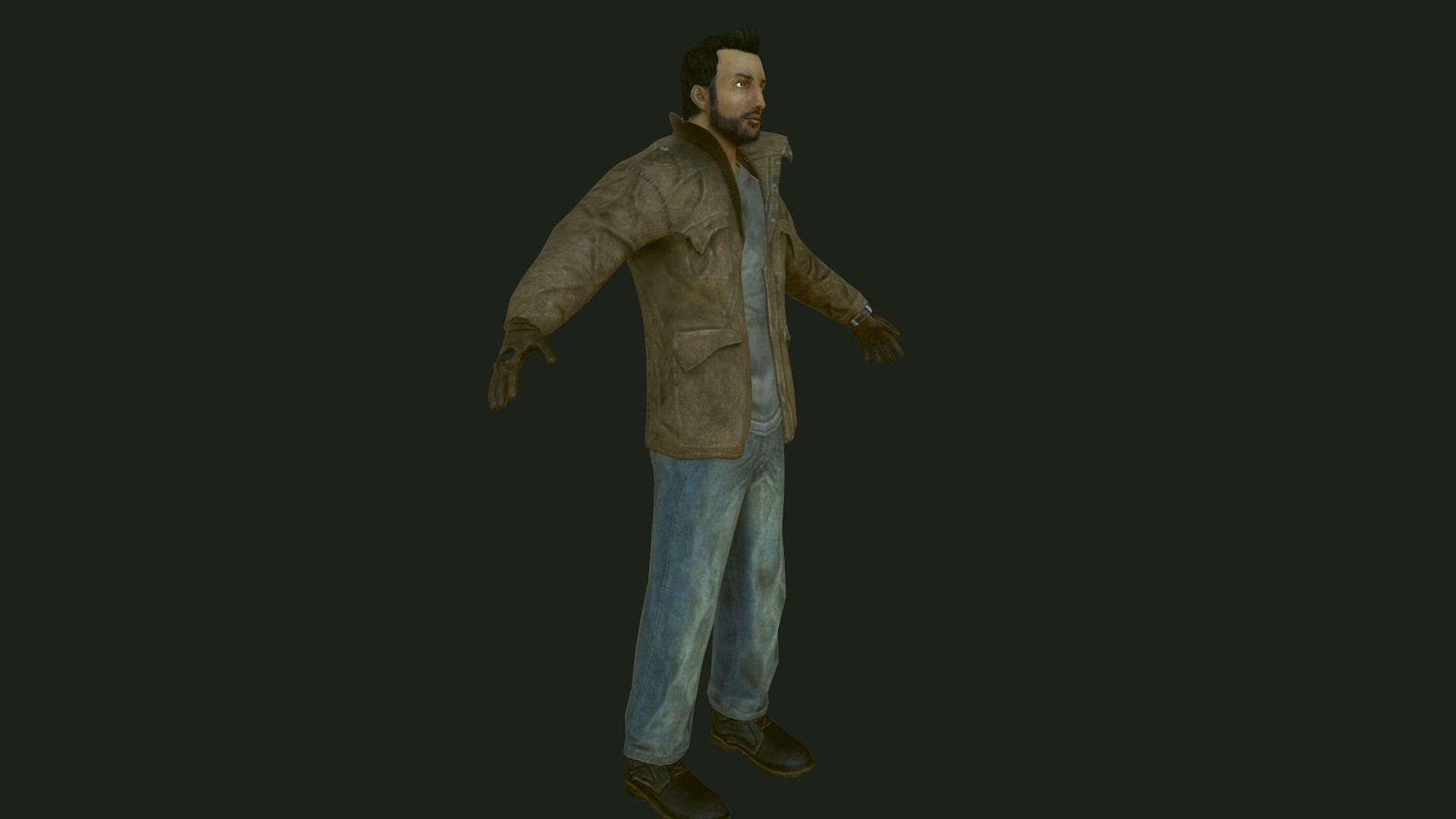 Male Apocalyptic Low-poly 3D model_54