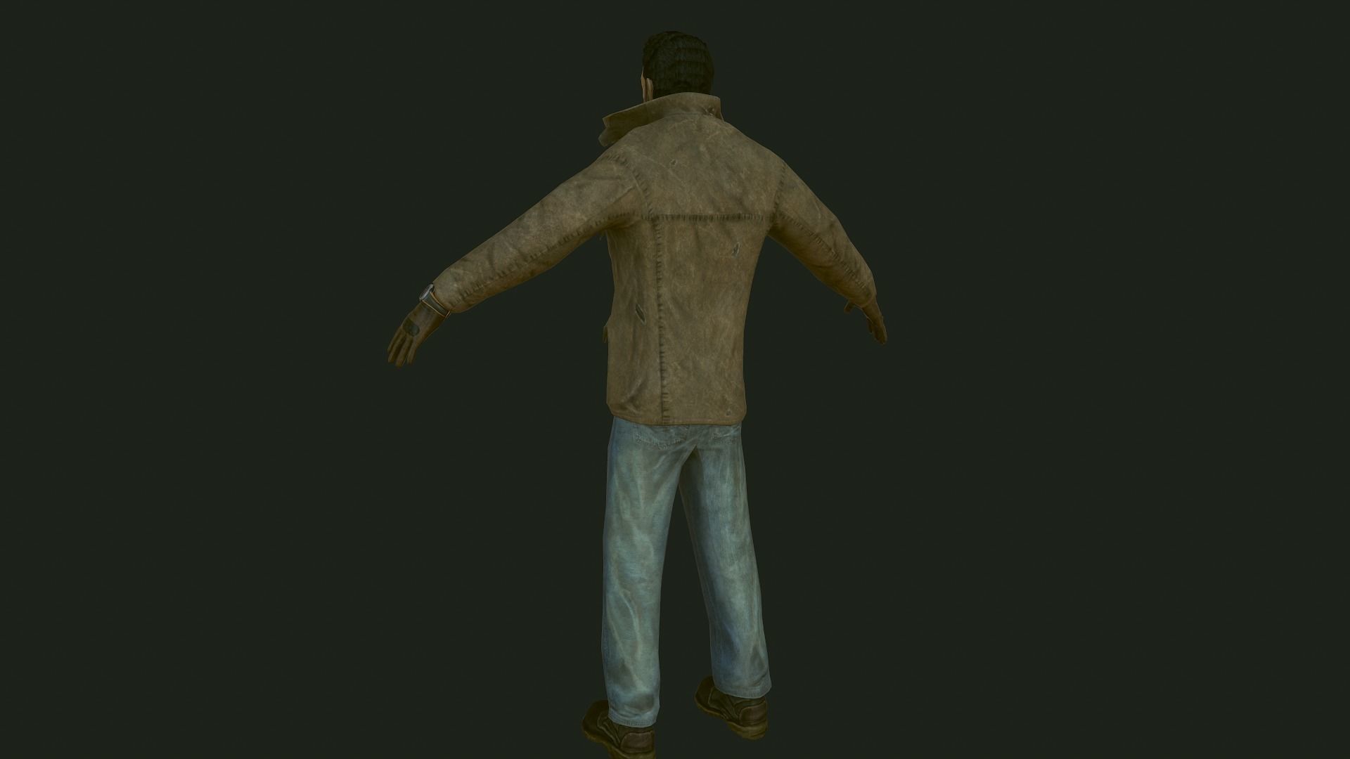 Male Apocalyptic Low-poly 3D model_28