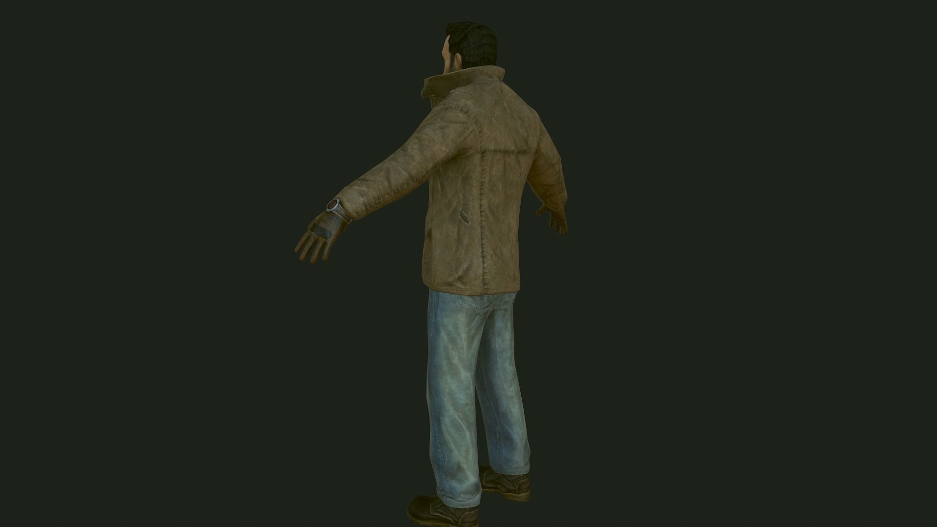 Male Apocalyptic Low-poly 3D model_24
