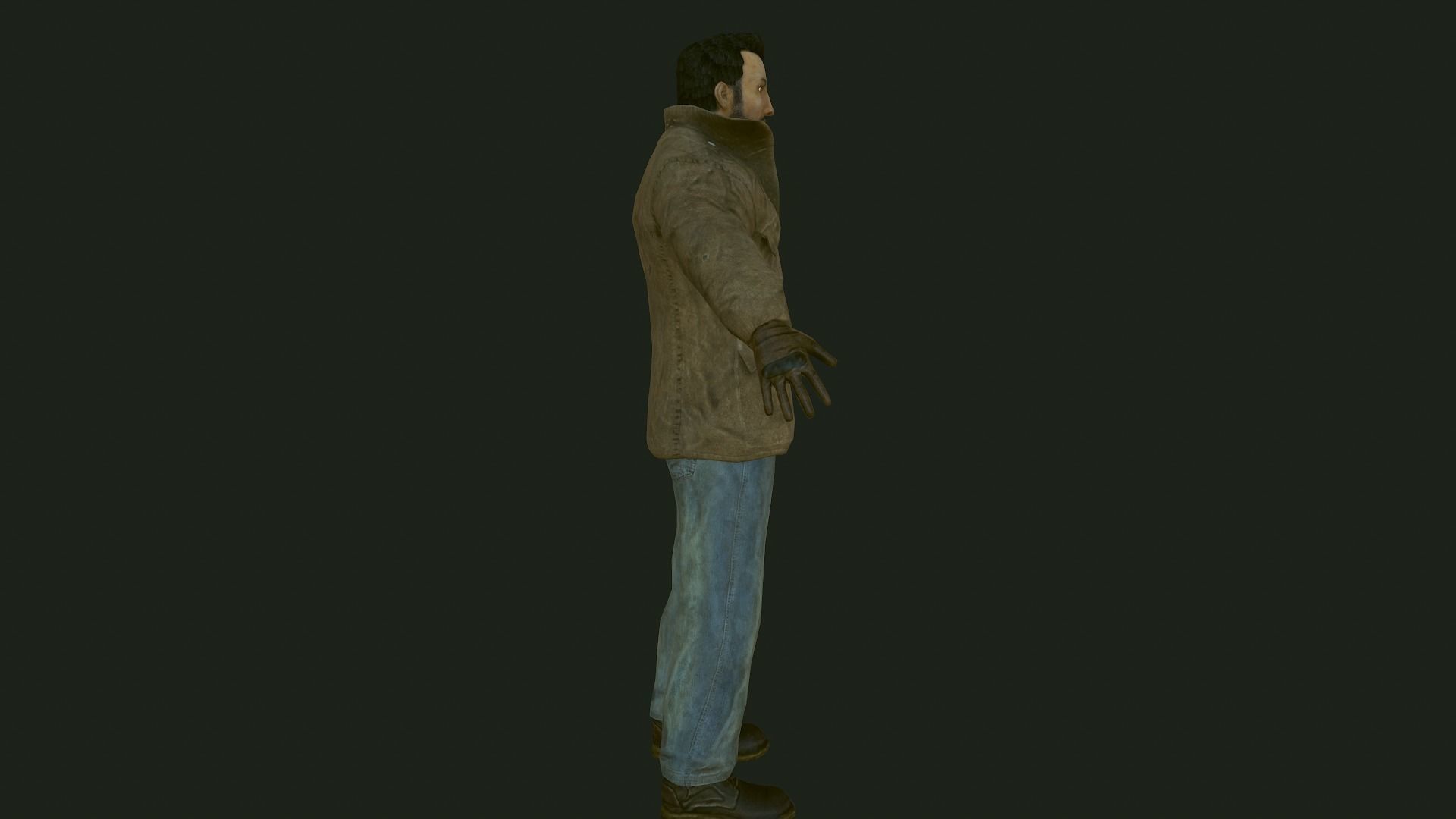 Male Apocalyptic Low-poly 3D model_46