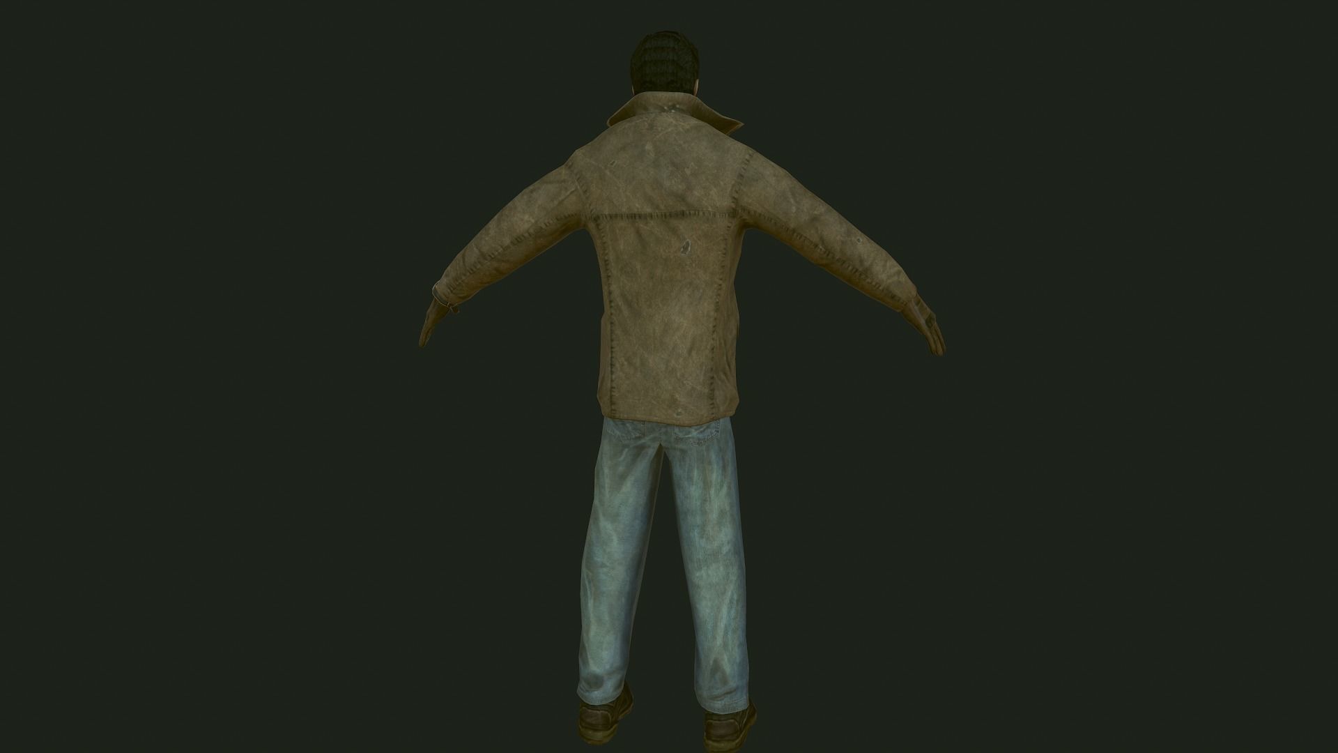 Male Apocalyptic Low-poly 3D model_34