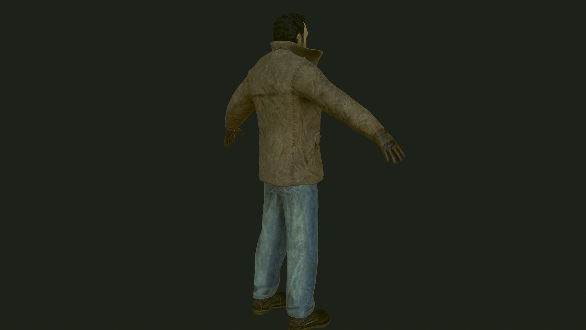 Male Apocalyptic Low-poly 3D model_40