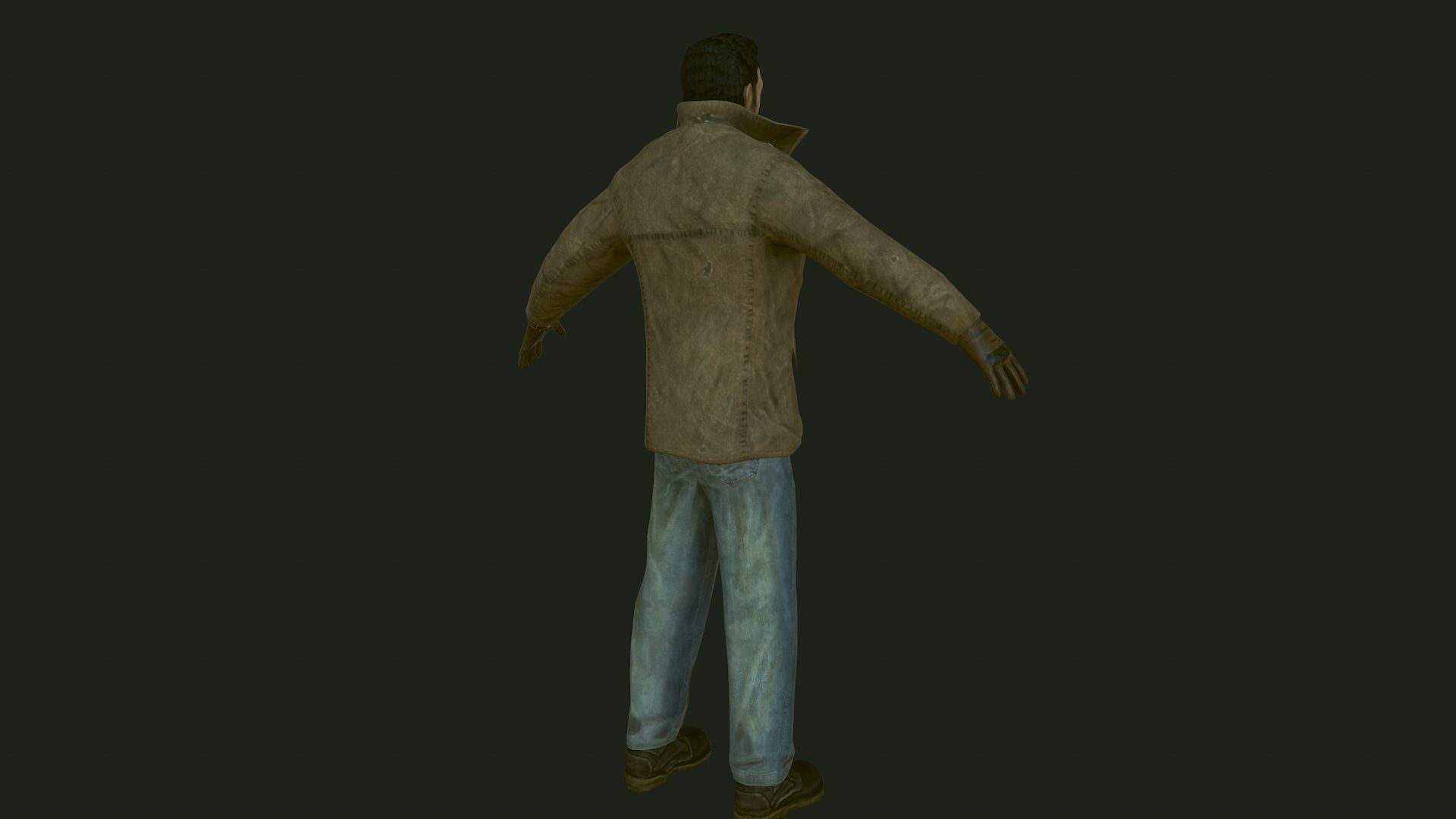 Male Apocalyptic Low-poly 3D model_38