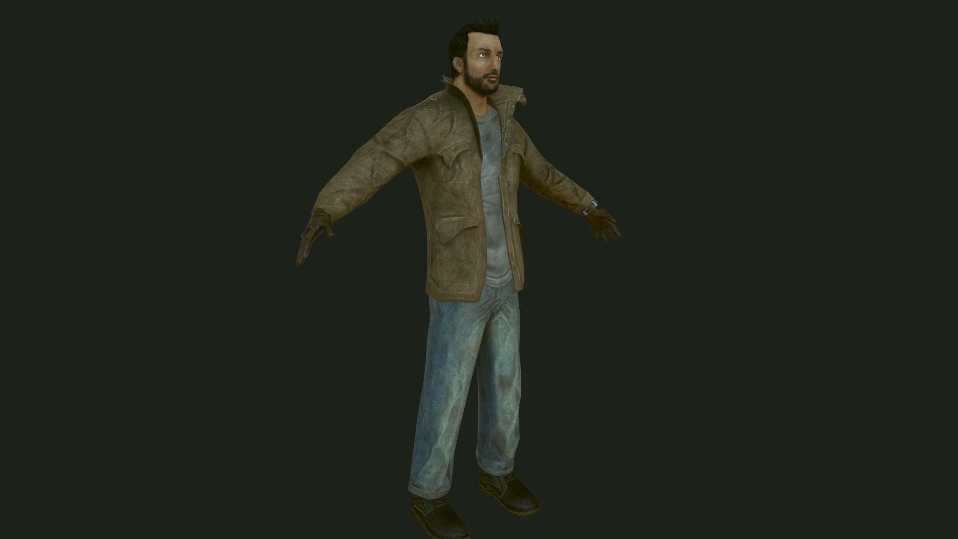 Male Apocalyptic Low-poly 3D model_56