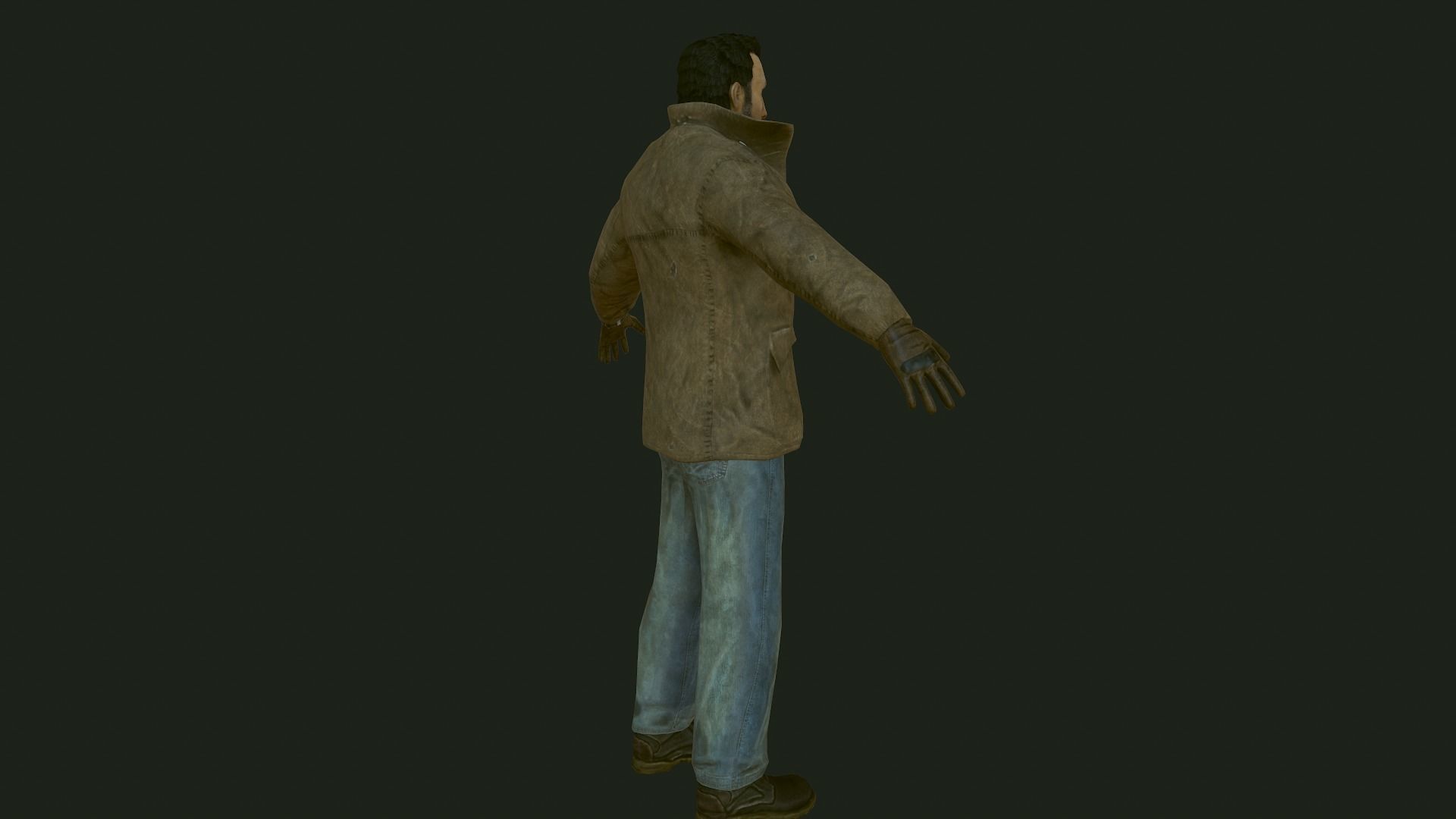 Male Apocalyptic Low-poly 3D model_42