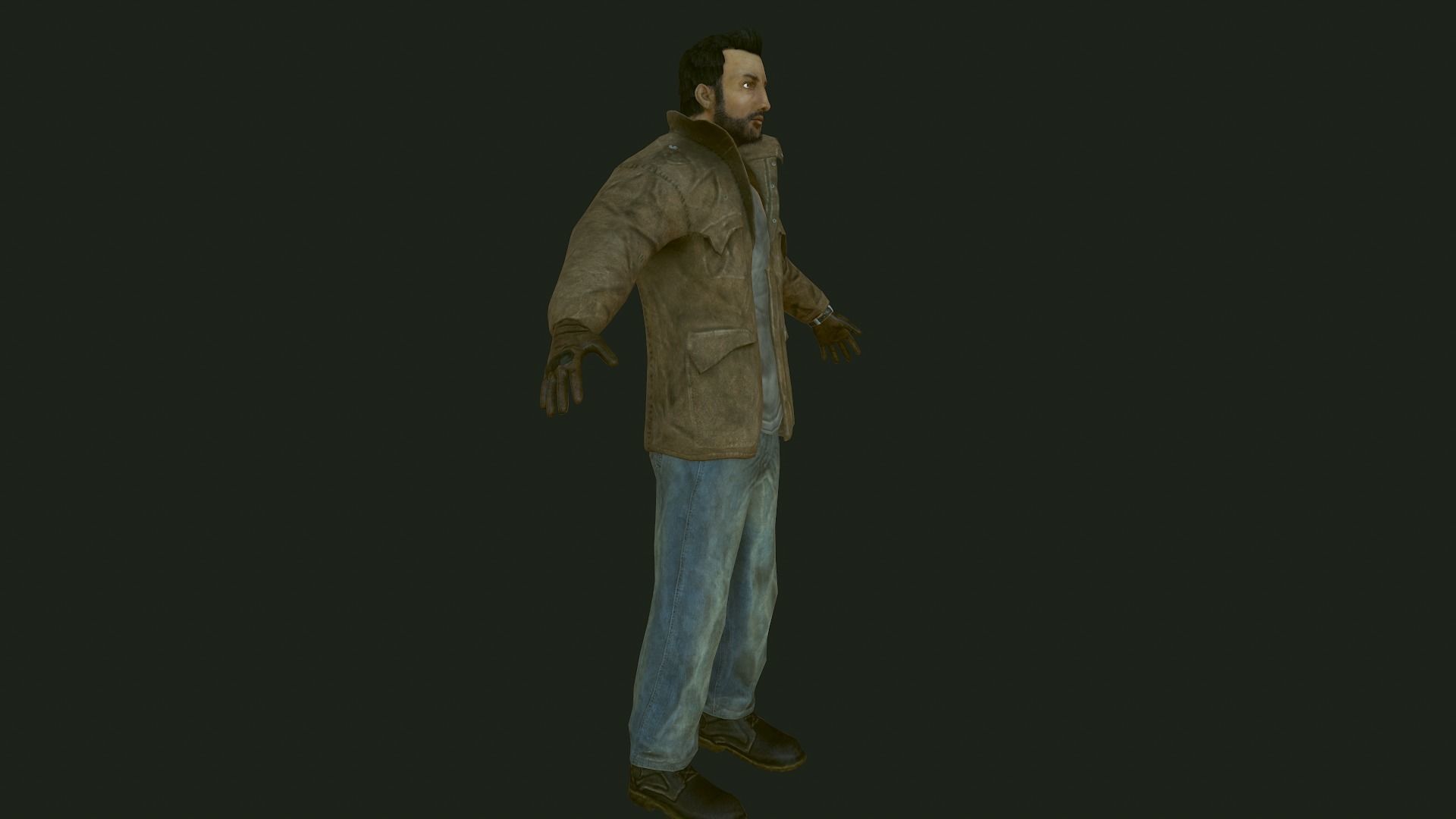 Male Apocalyptic Low-poly 3D model_52