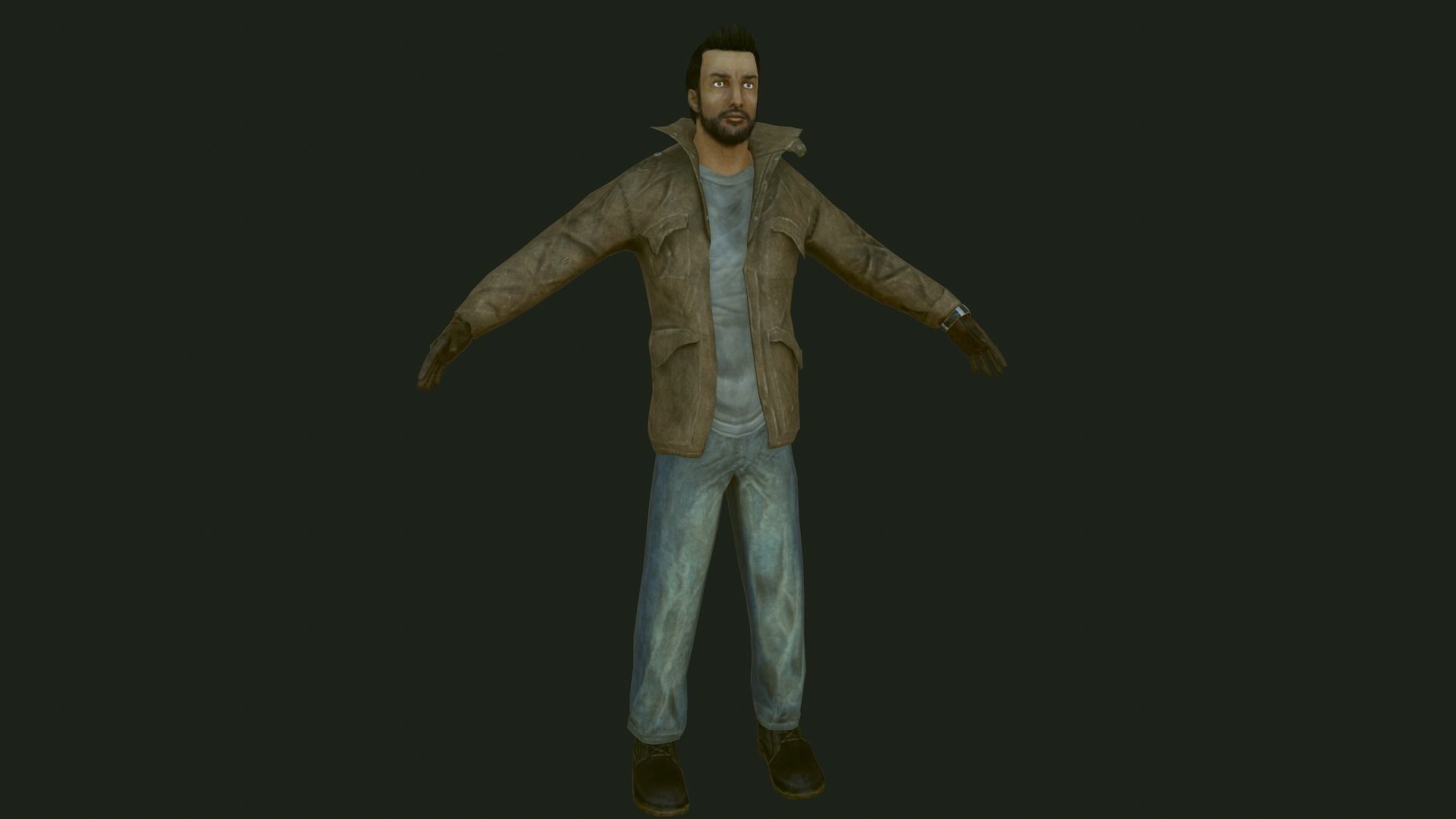 Male Apocalyptic Low-poly 3D model_60