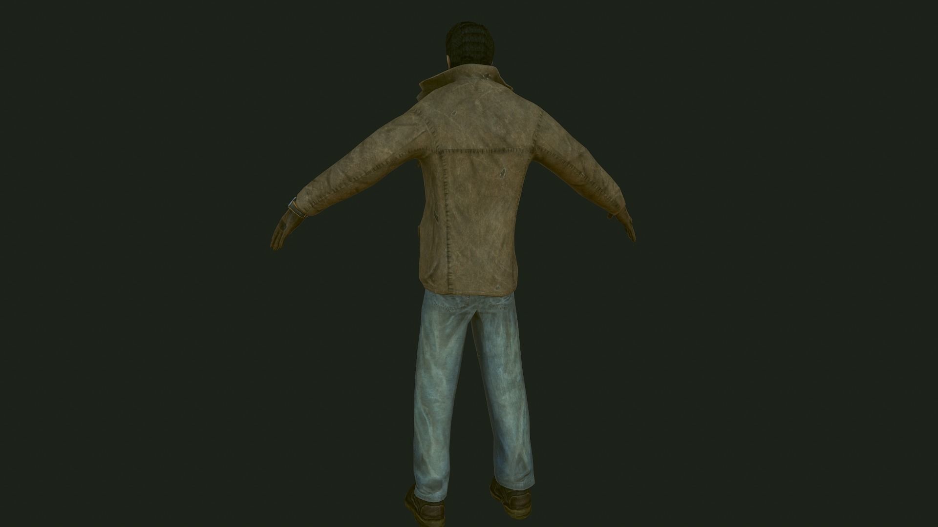 Male Apocalyptic Low-poly 3D model_30