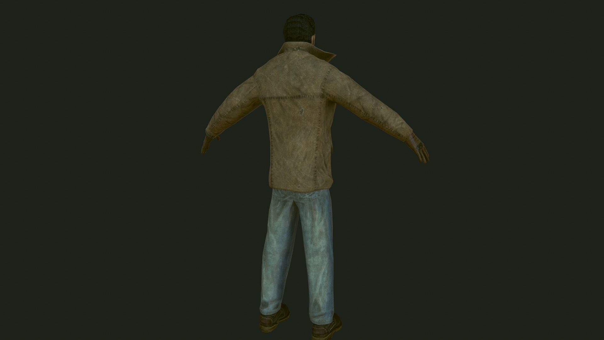 Male Apocalyptic Low-poly 3D model_36