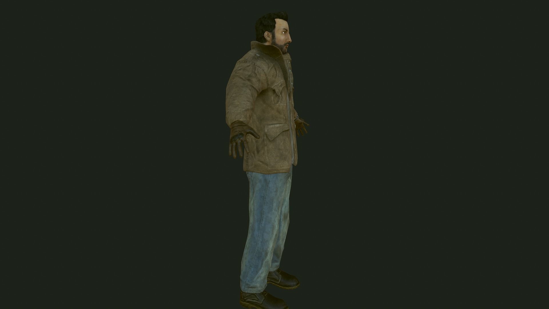 Male Apocalyptic Low-poly 3D model_50