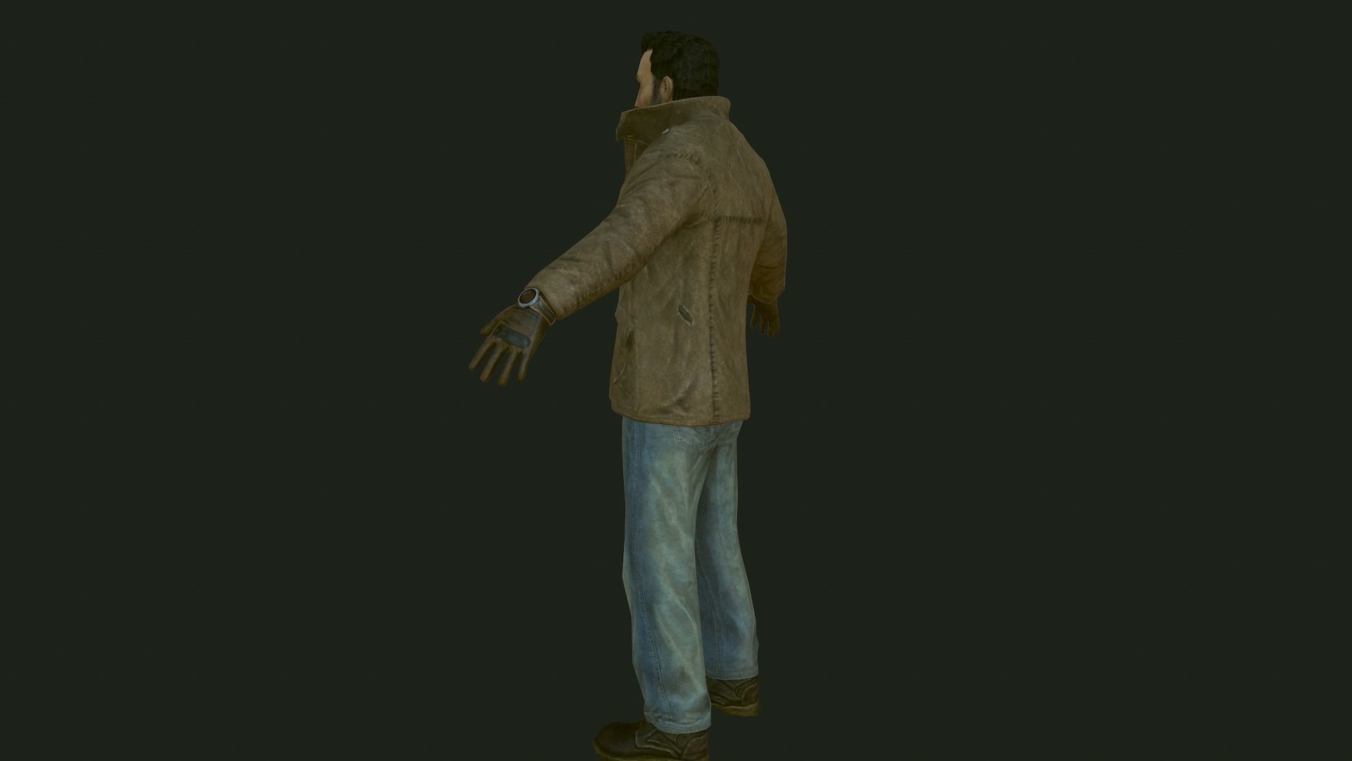 Male Apocalyptic Low-poly 3D model_22