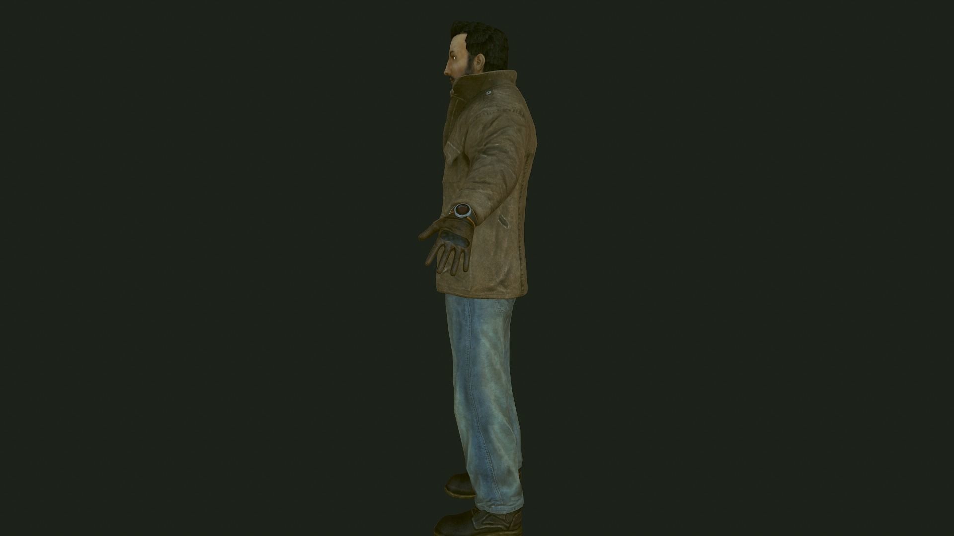 Male Apocalyptic Low-poly 3D model_18