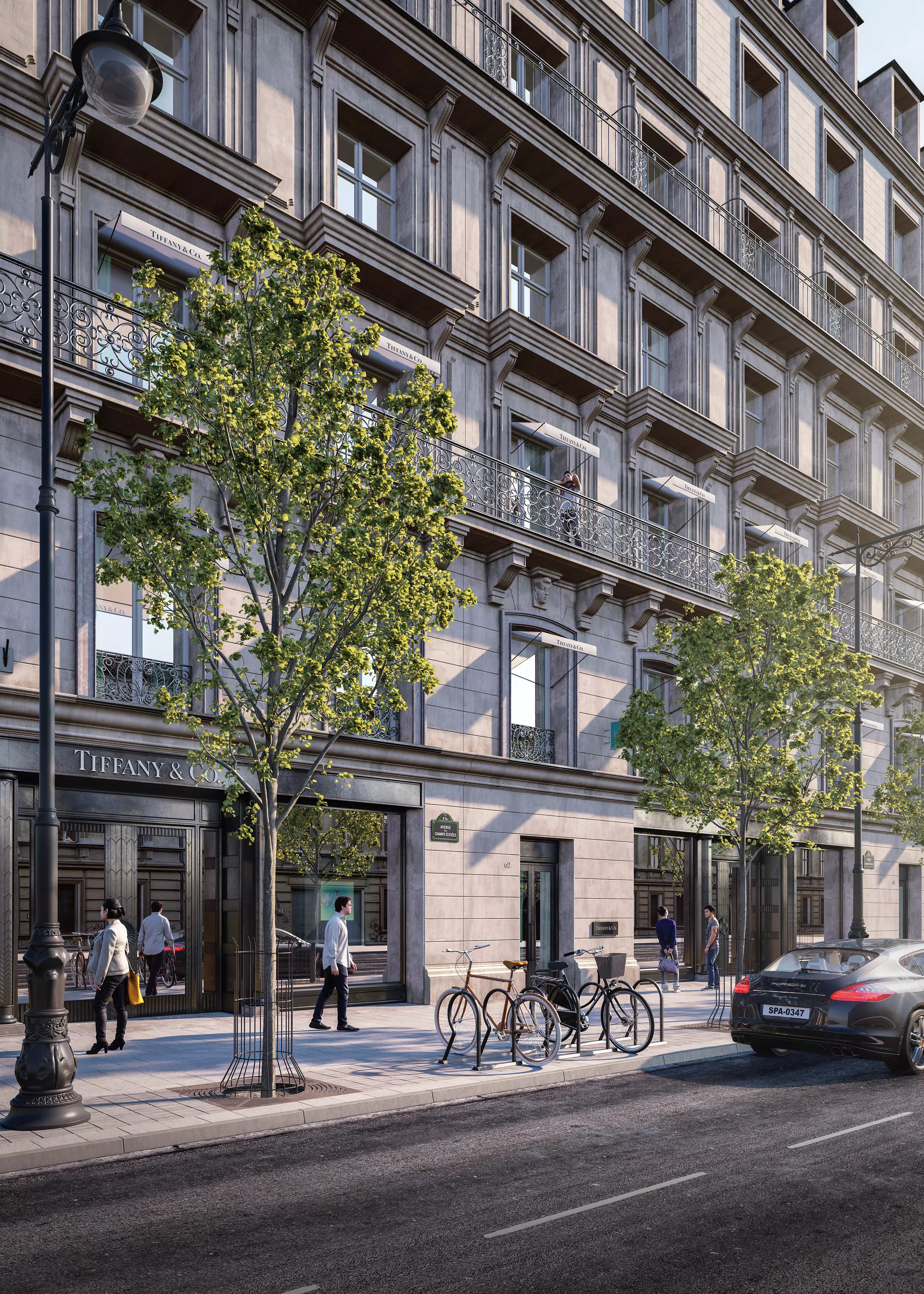 Animated trees for architectural visualization 3D model_0