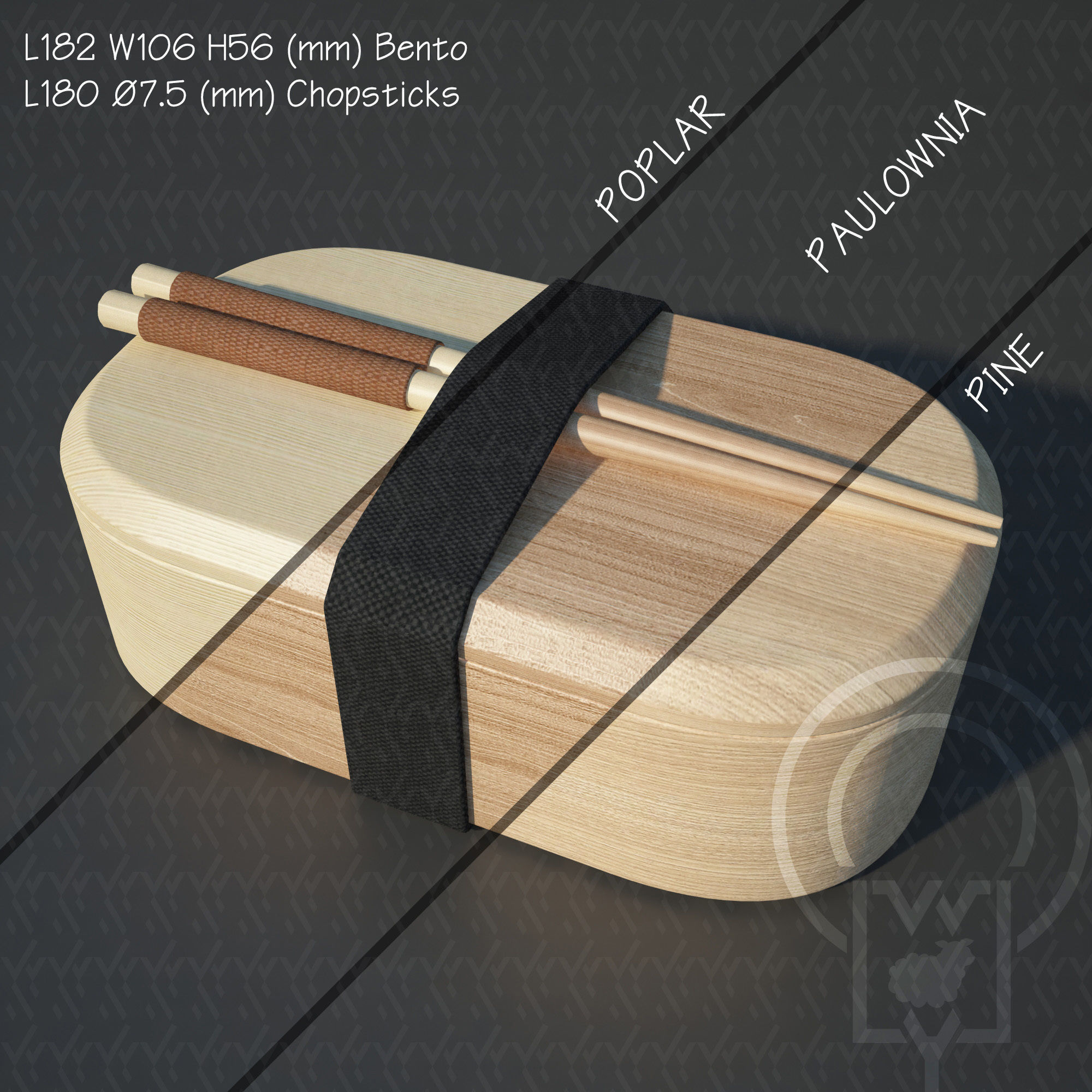 Bento box Cat Onigiri Chamfer Edge 3D model_18
