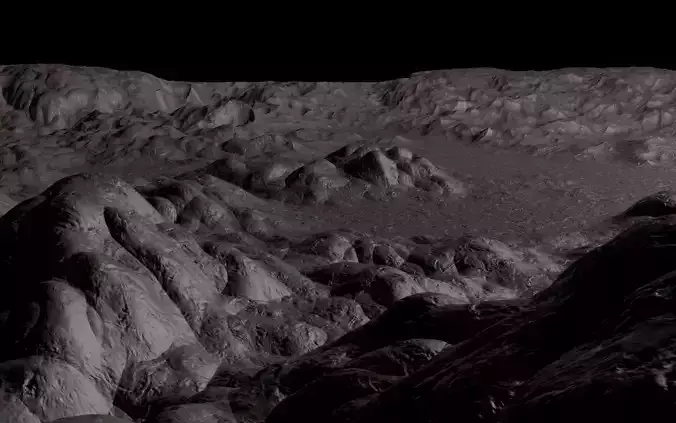 Alien Planet Landscape Free low-poly 3D model