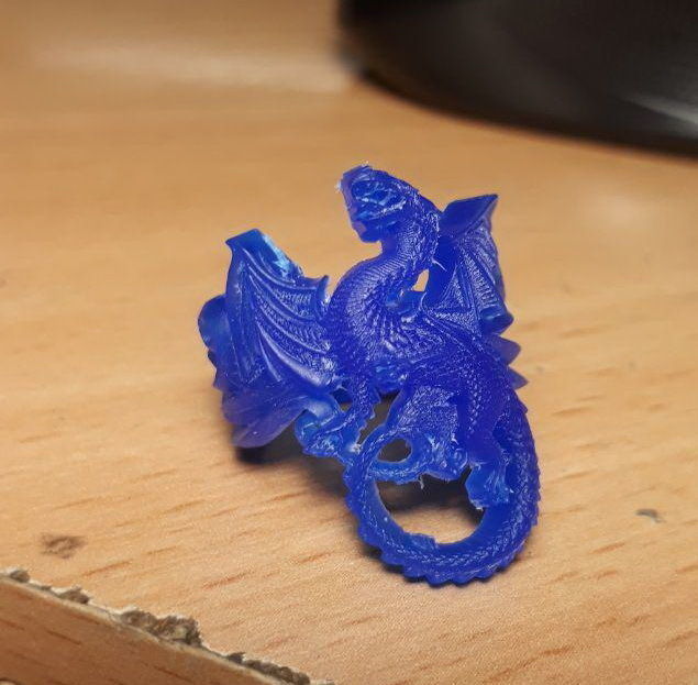whitby-wyrm dragon ring 3D print model_6