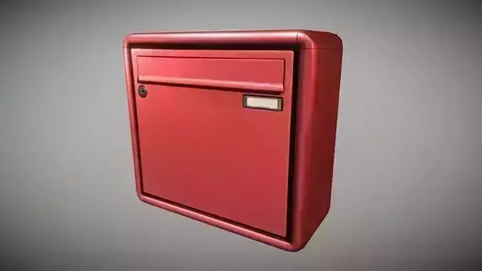 Mailbox 1 - Very Low-Poly Version  Low-poly 3D model