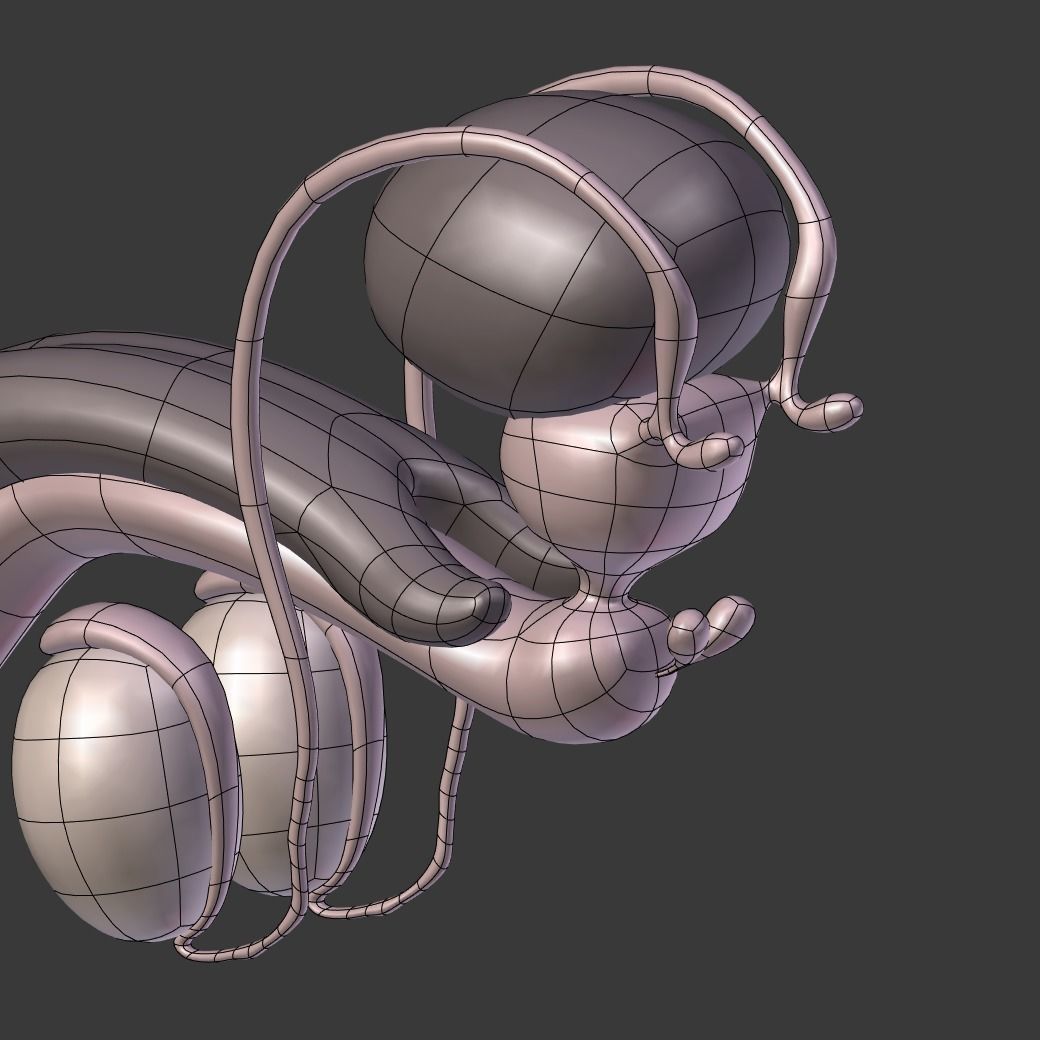 Male Reproductive System Low-poly 3D model_14