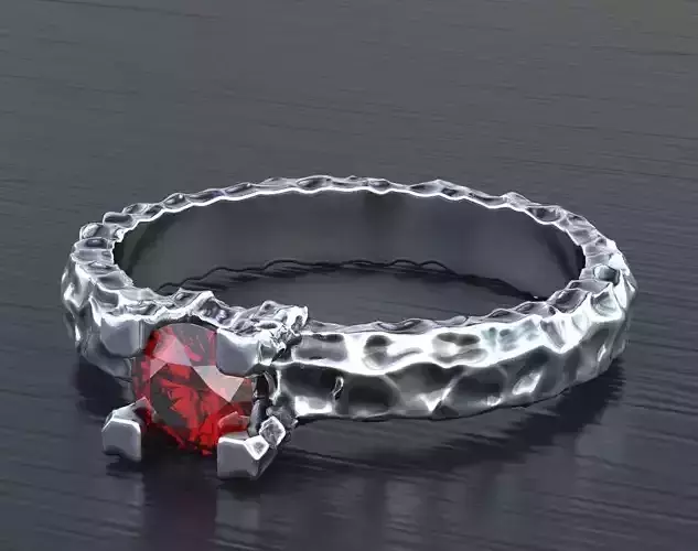 Engagement Stylish antique ring with diamond 364