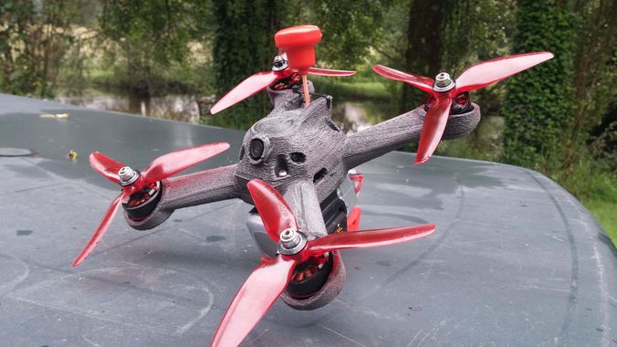 3D200 -  Racing quadcopter 3D print model  3D print model