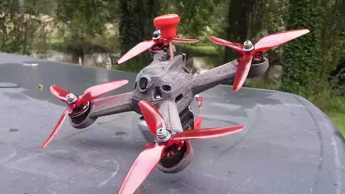 3D200 -  Racing quadcopter 3D print model  3D print model