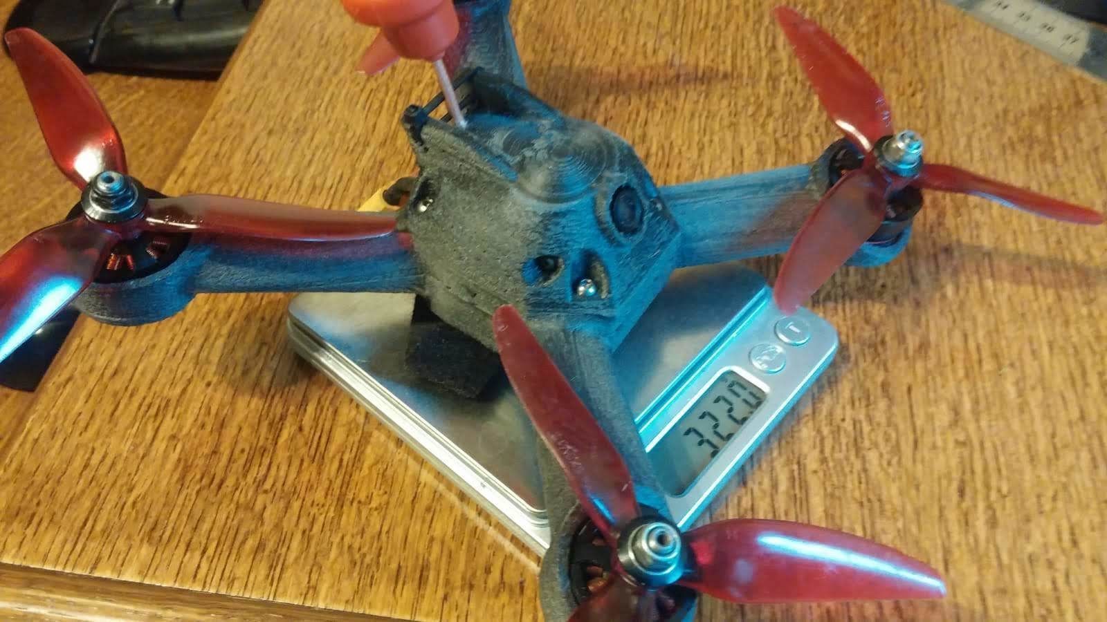 3D200 -  Racing quadcopter 3D print model  3D print model_10