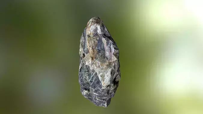 Rock low poly 3D model mineral specimen Low-poly 3D model
