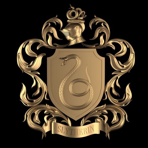 Harry Potter House of SLYTHERIN Crest 3D model