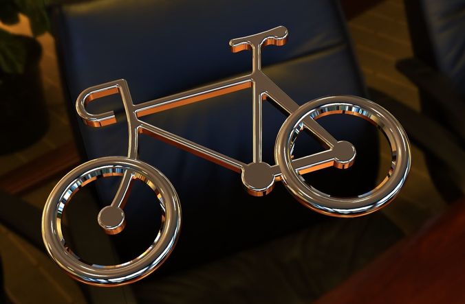 Bicycle Pendent or Keychain 3D print model