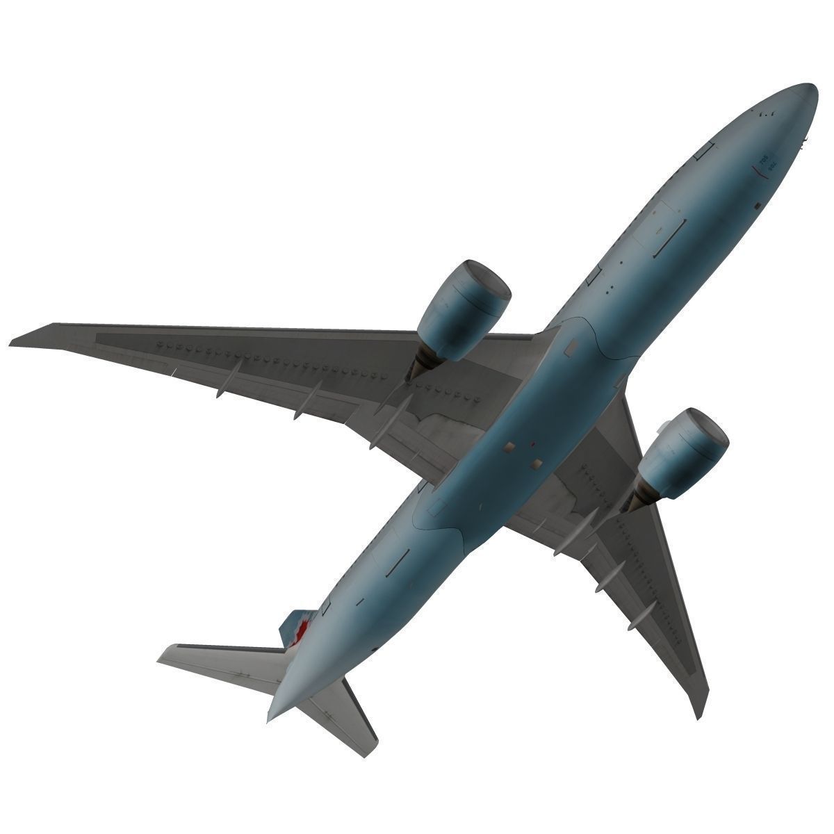 Boeing 777-200LR Air Canada 3D model animated rigged | CGTrader