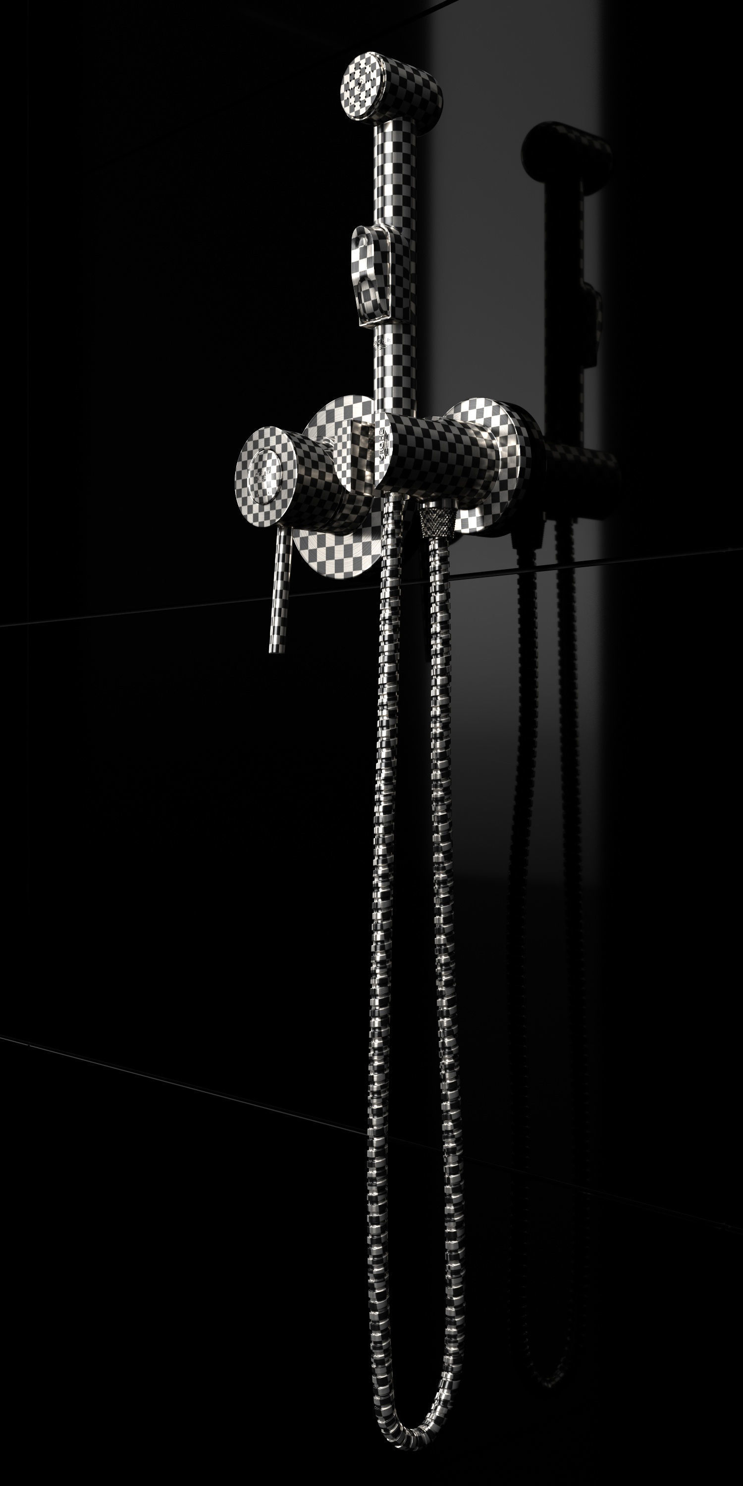 Hygienic shower Grohe BauClassic 124434 3D model_5