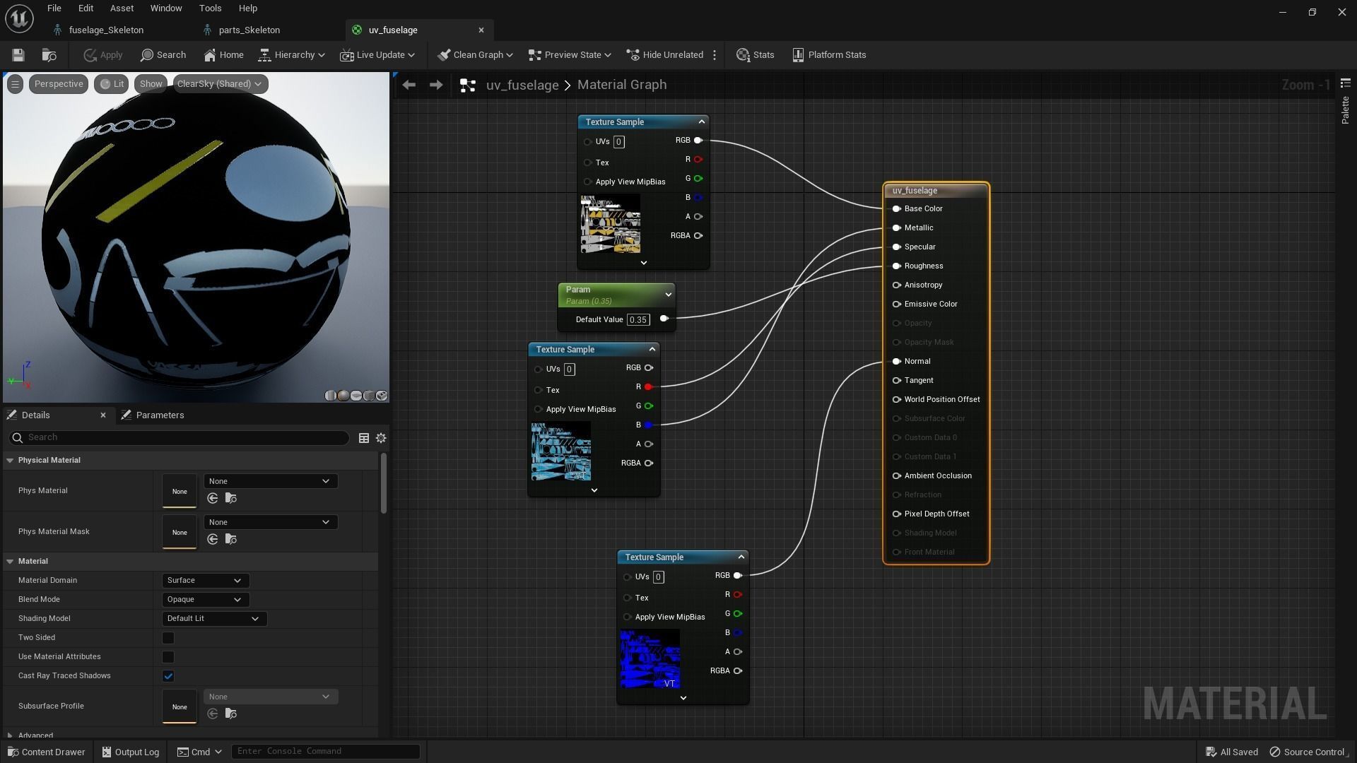 F2F-1 USS Lexington CV-2 1937 Low-poly 3D model_23