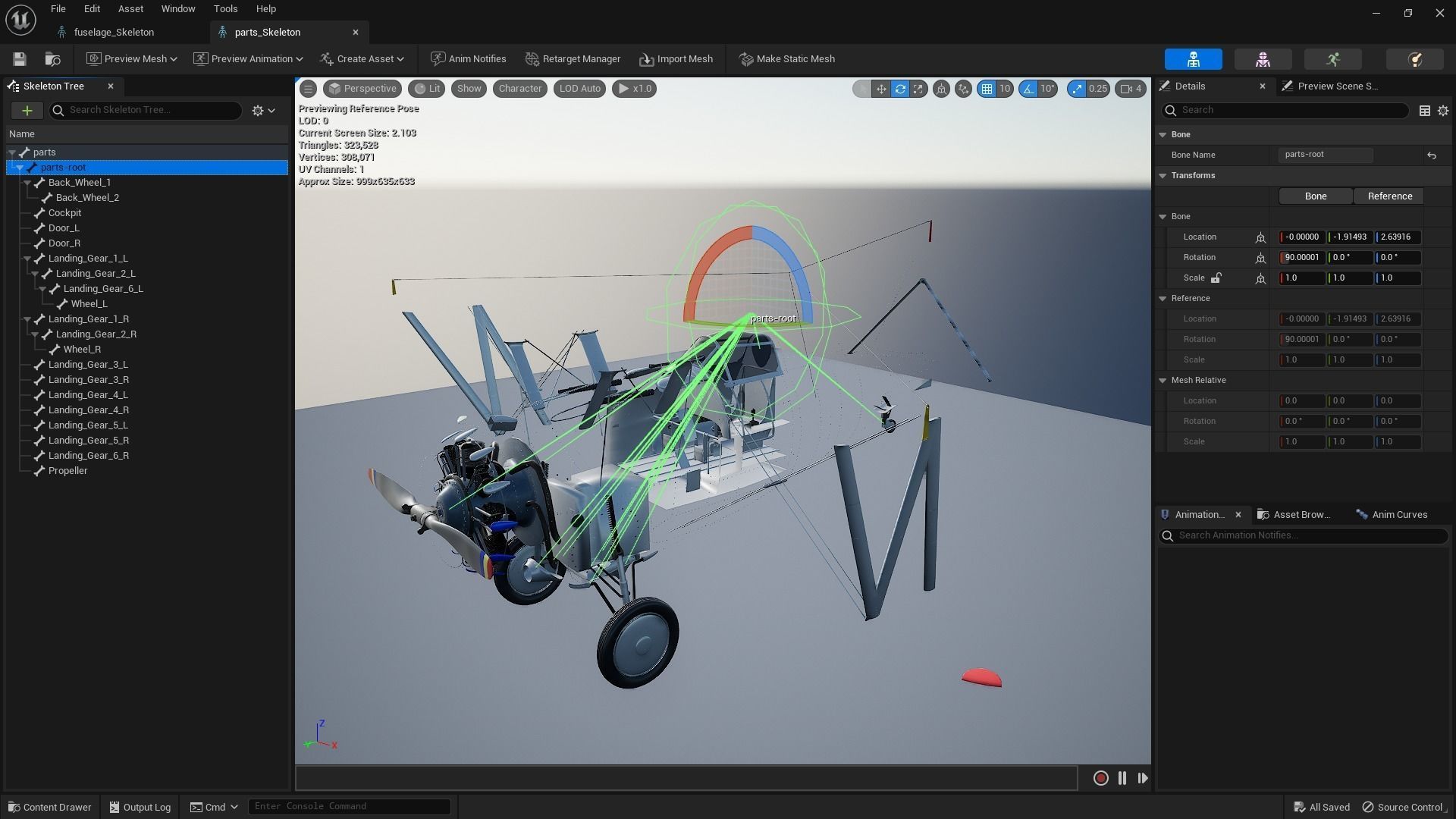 F2F-1 US Marines 1939 Low-poly 3D model_25