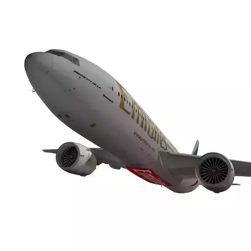 Boeing 777-200LR Emirates 3D model