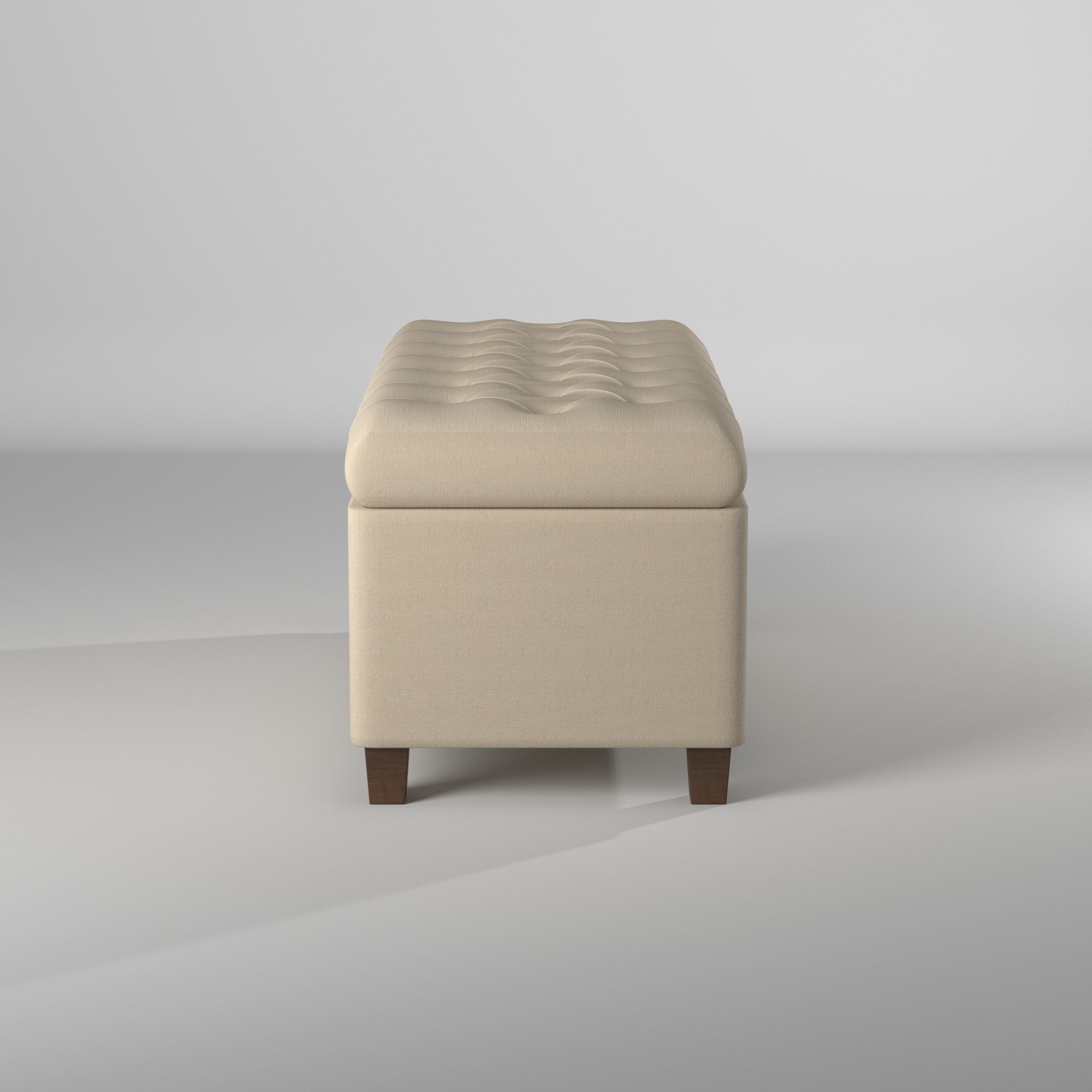 Banco tipo sillon para guardar cosas - Tufted Storage Bench 3D model_10