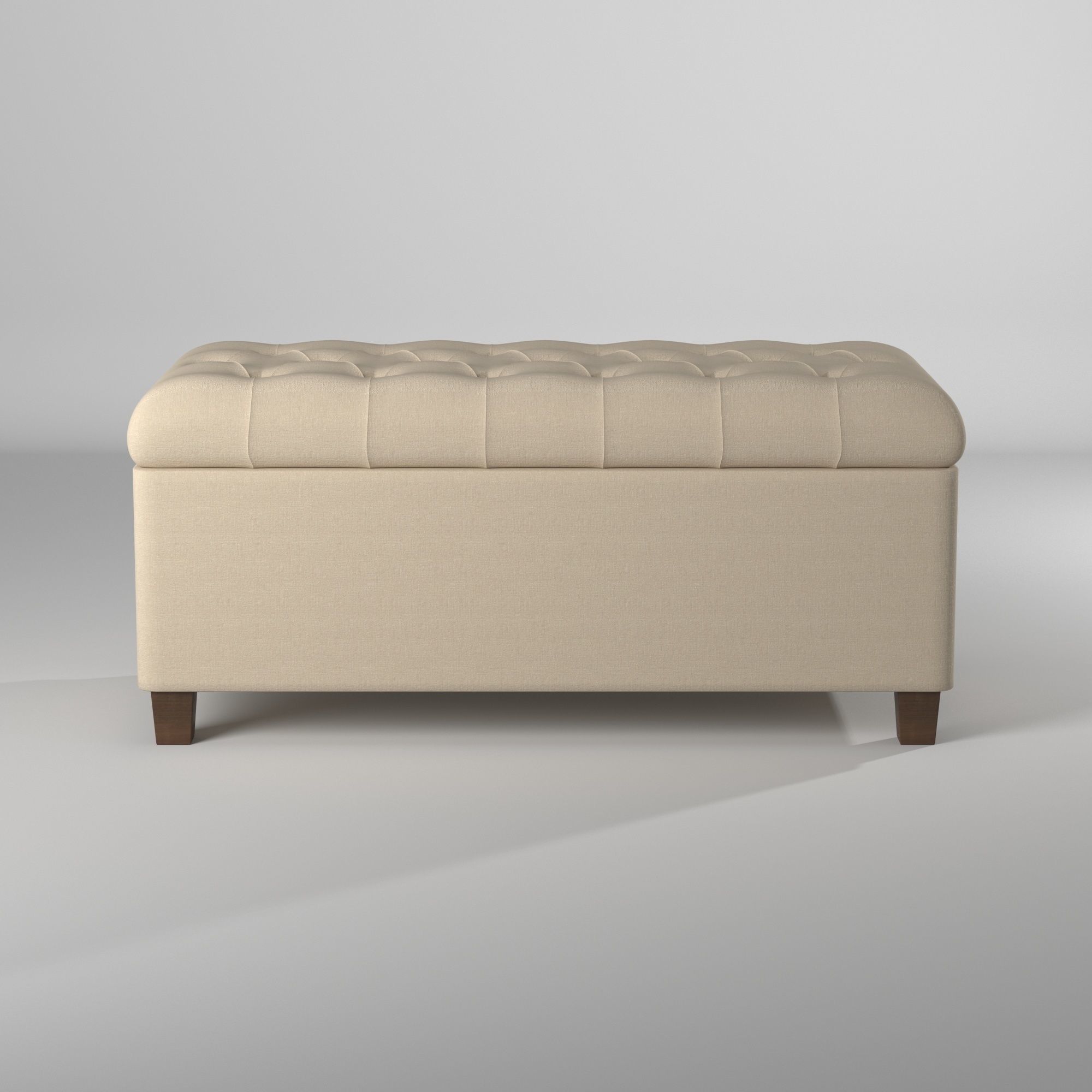 Banco tipo sillon para guardar cosas - Tufted Storage Bench 3D model_13