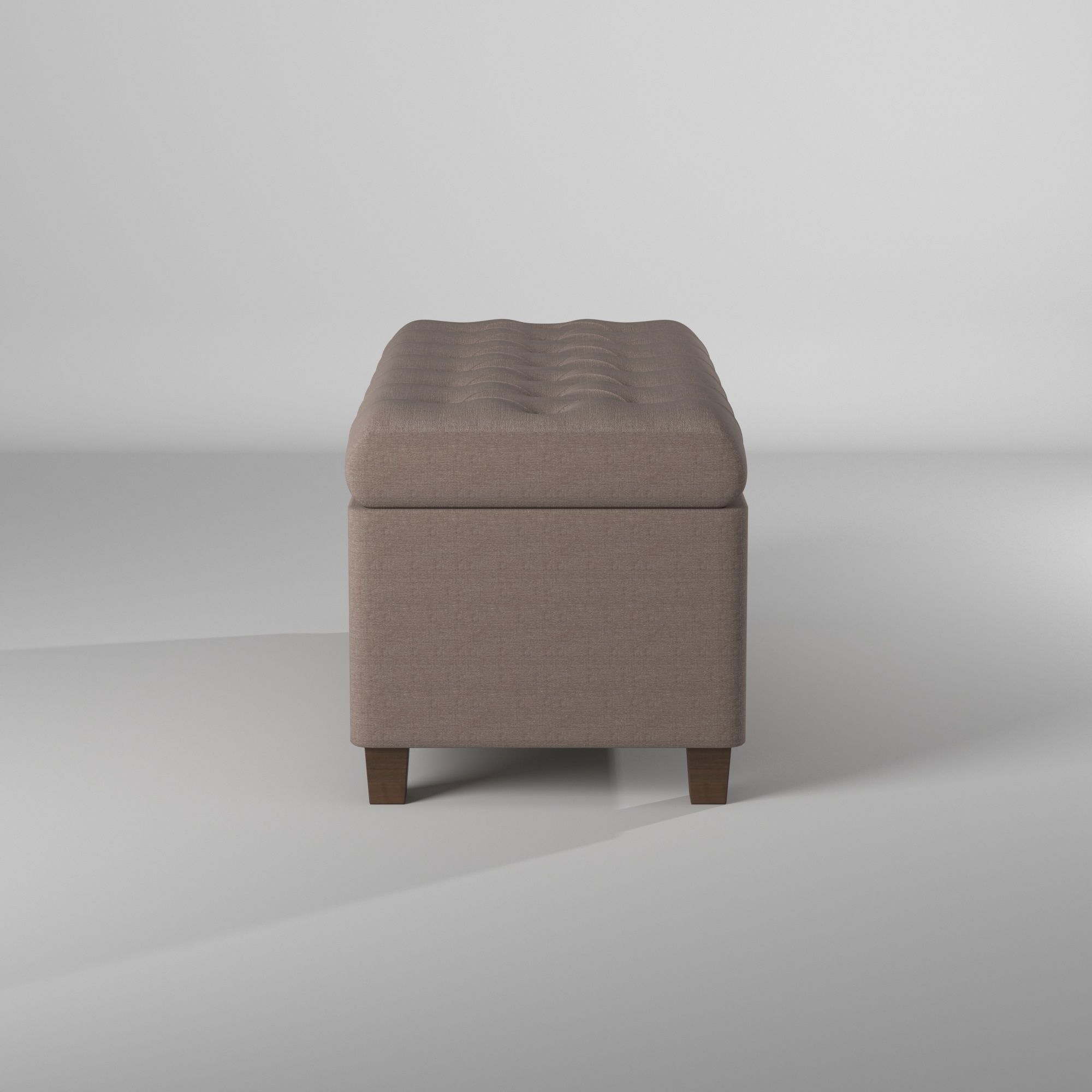 Banco tipo sillon para guardar cosas - Tufted Storage Bench 3D model_9