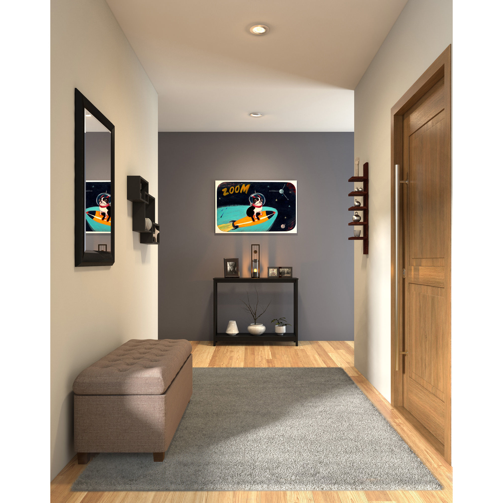 Banco tipo sillon para guardar cosas - Tufted Storage Bench 3D model_19