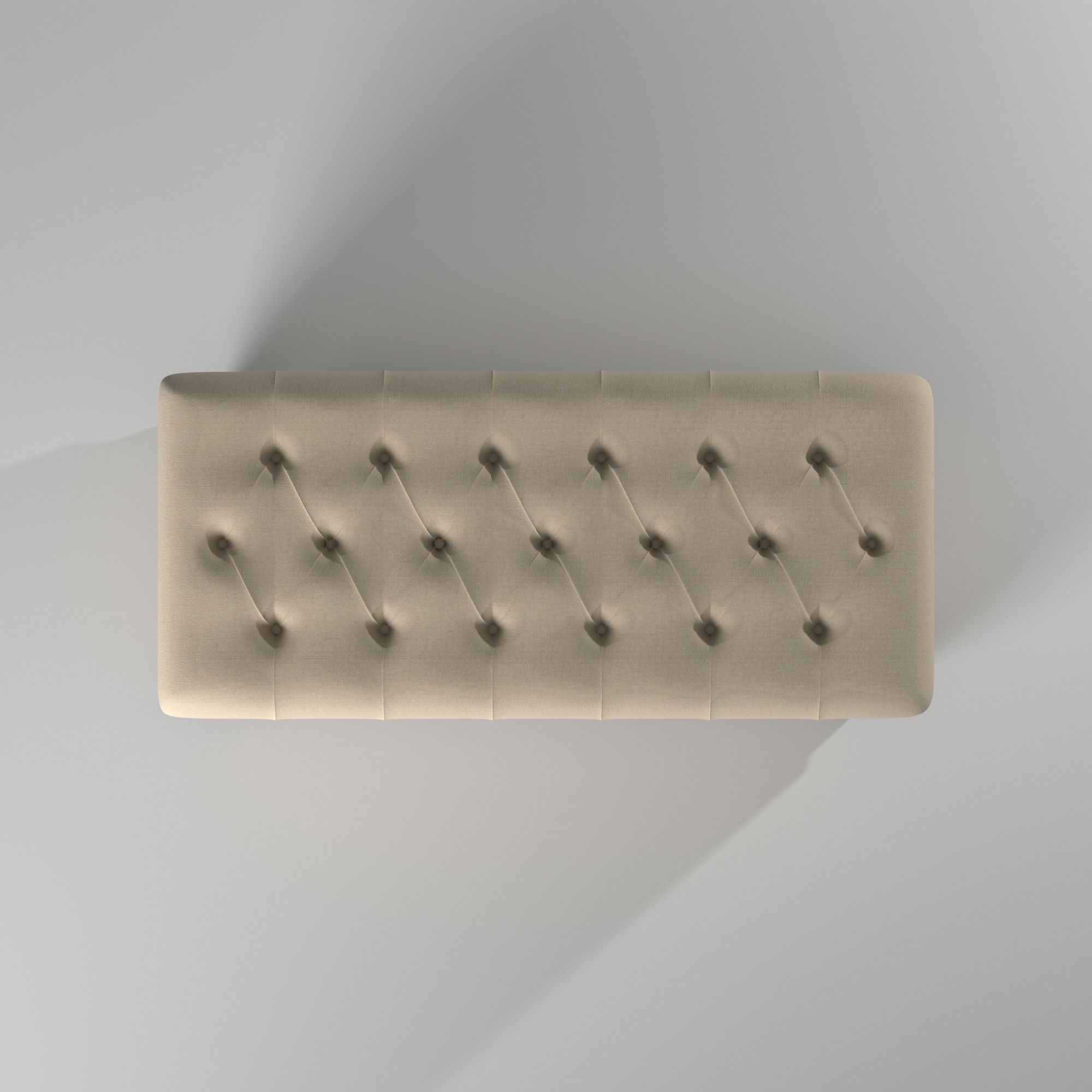 Banco tipo sillon para guardar cosas - Tufted Storage Bench 3D model_16