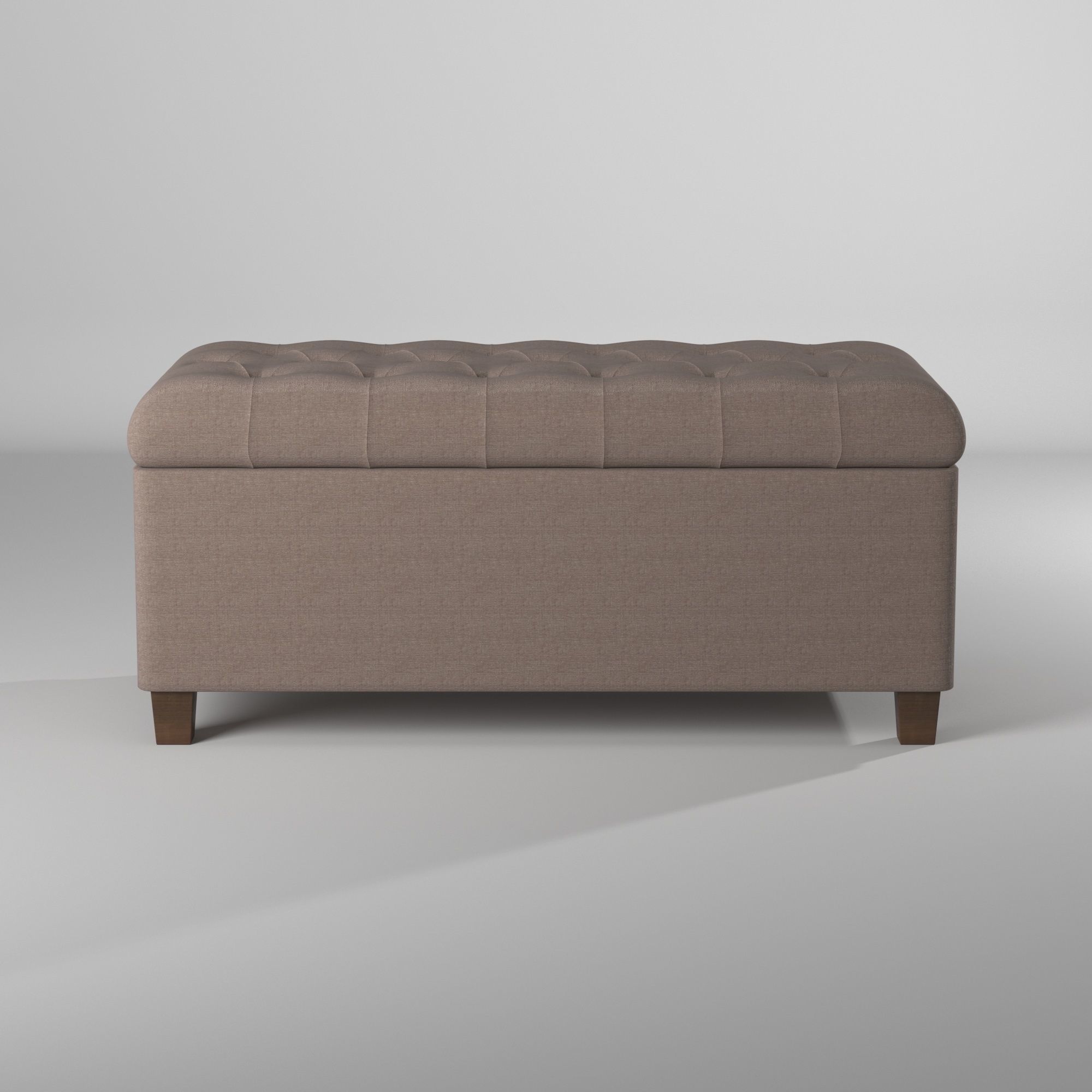 Banco tipo sillon para guardar cosas - Tufted Storage Bench 3D model_12
