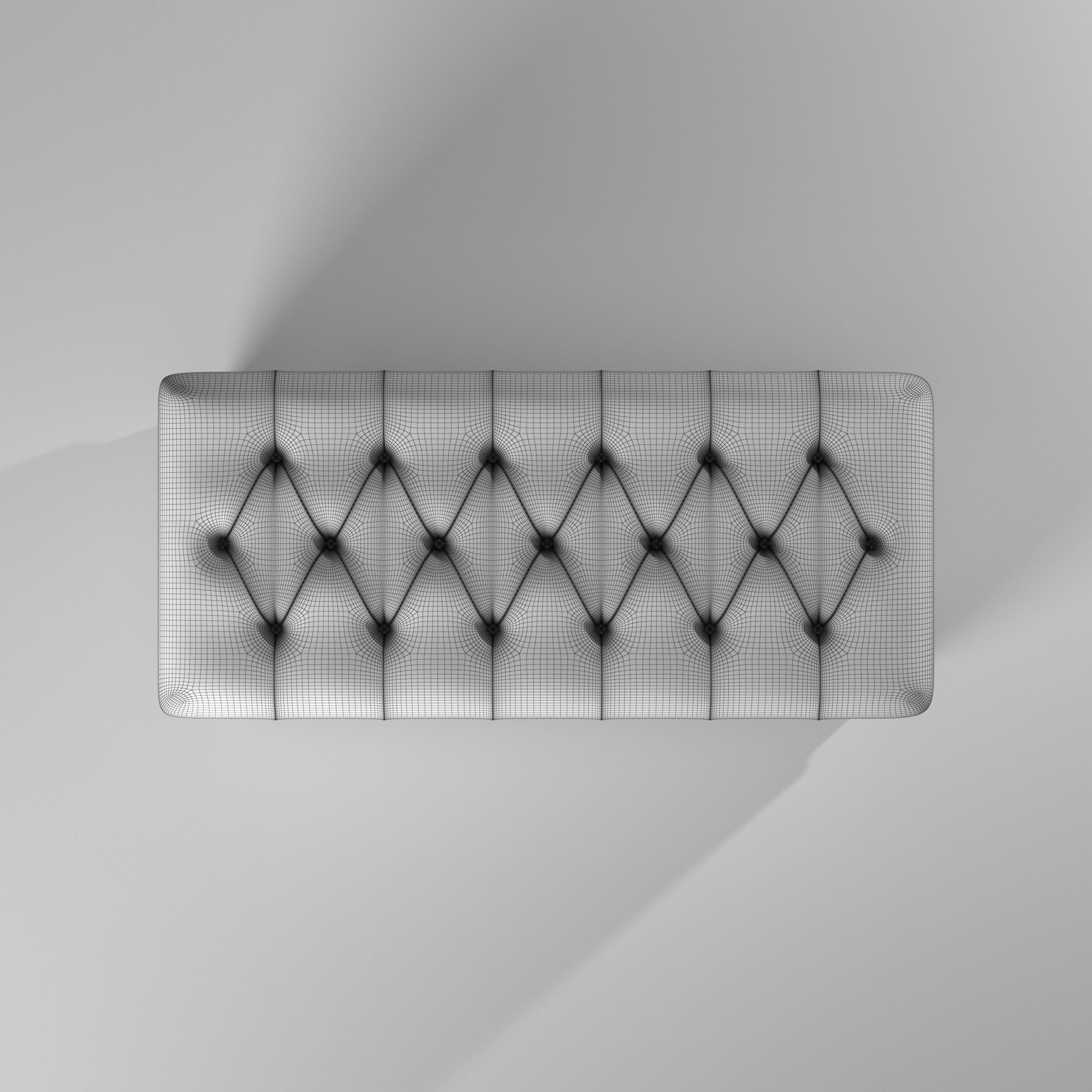 Banco tipo sillon para guardar cosas - Tufted Storage Bench 3D model_17