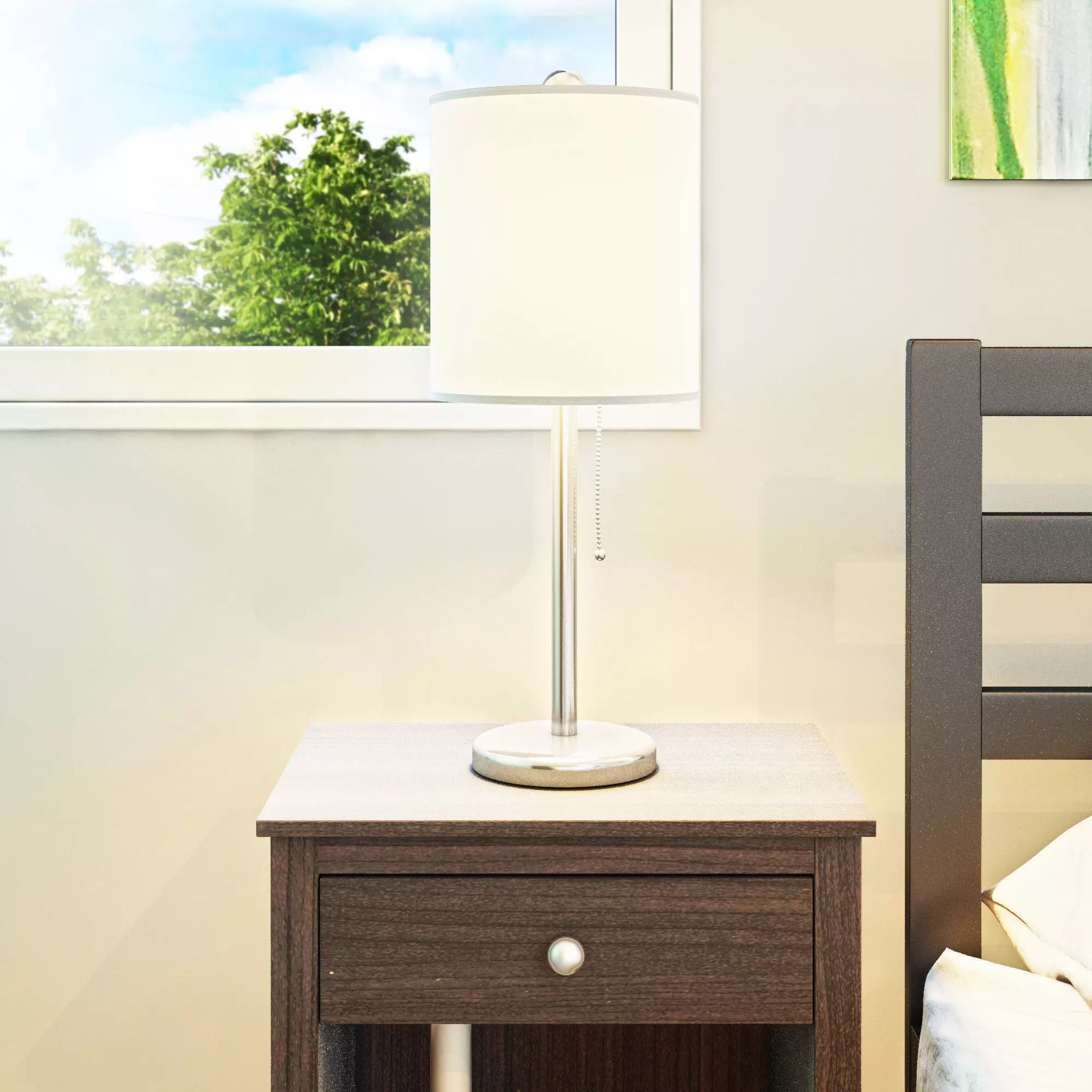 Steel Table Lamps 3D model_0