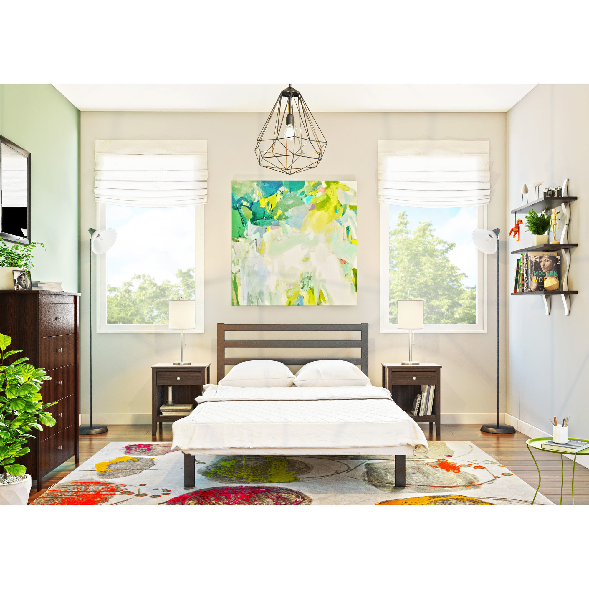 Steel Table Lamps 3D model_1