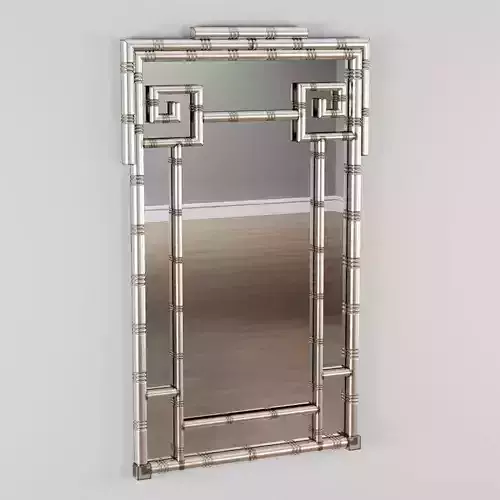 Traditional Framed Mirror 3D model