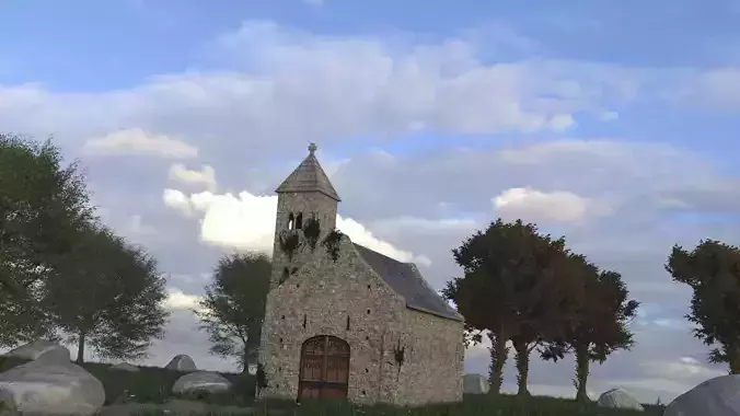 Old Little Church Free 3D model