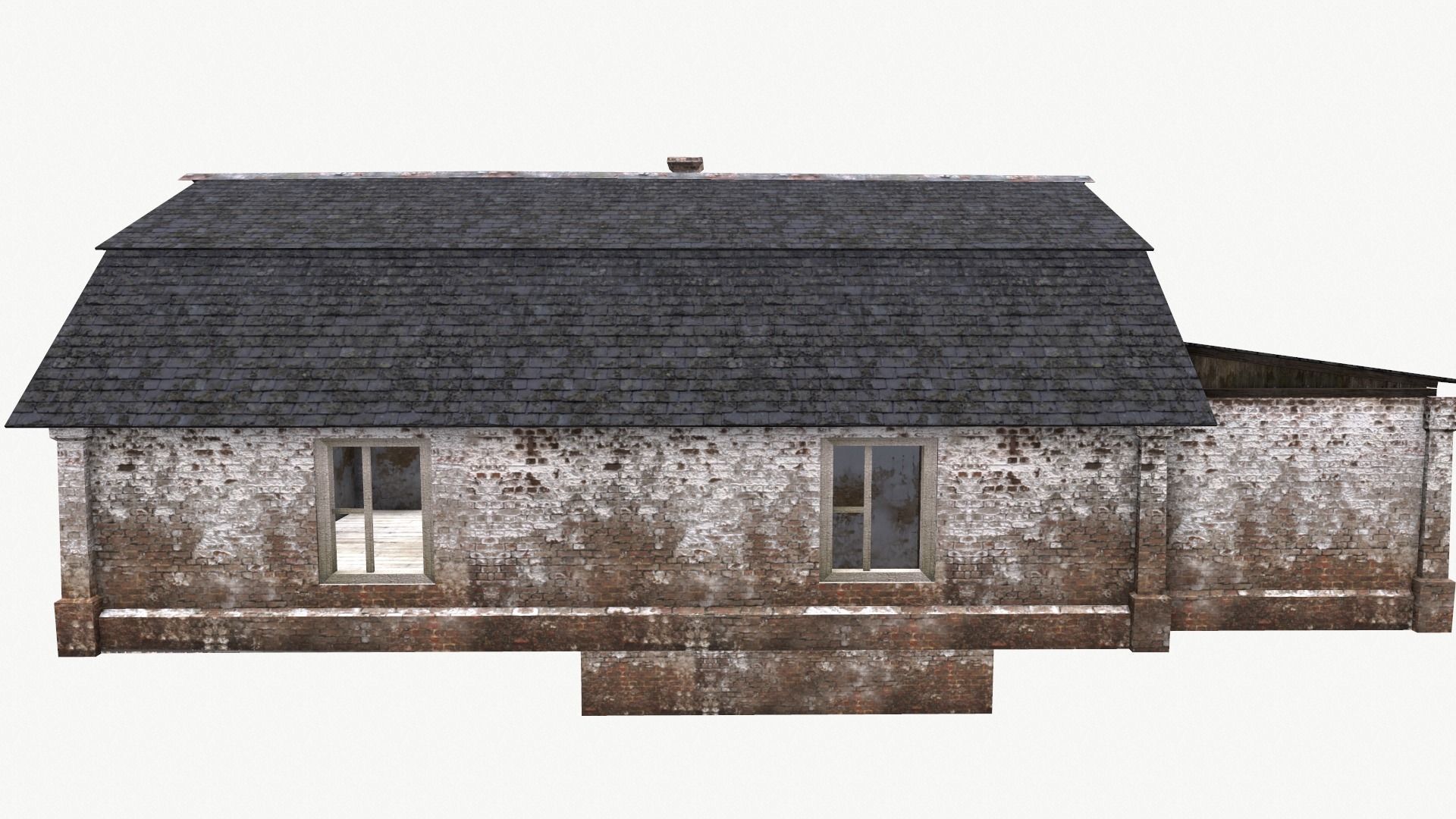 An Old House E Low-poly 3D model_11