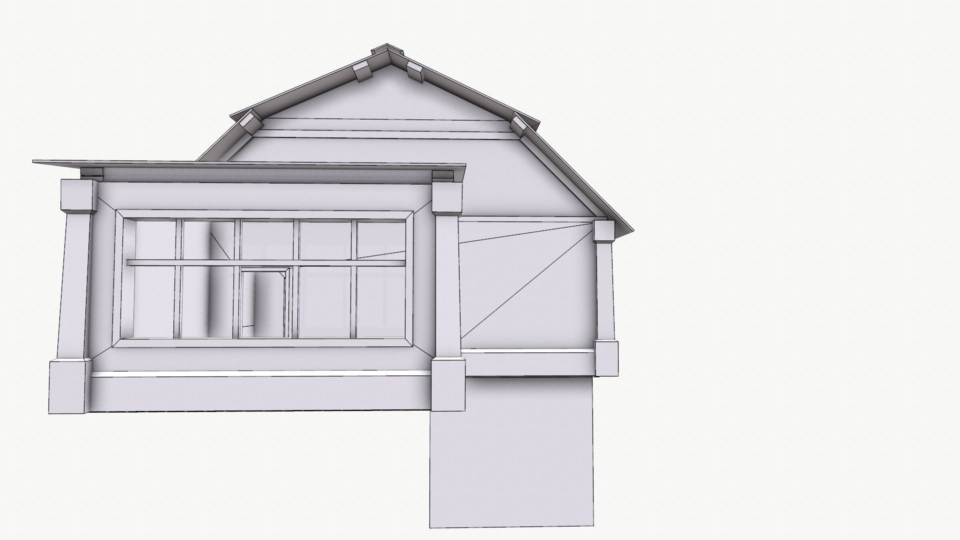 An Old House E Low-poly 3D model_22