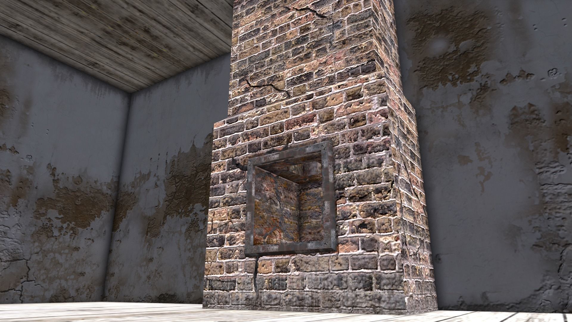 An Old House E Low-poly 3D model_20