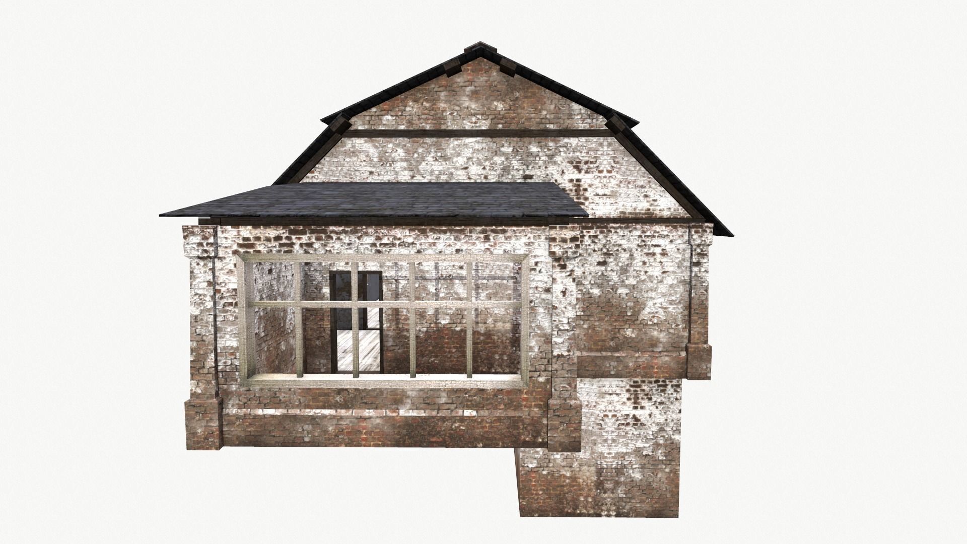 An Old House E Low-poly 3D model_14