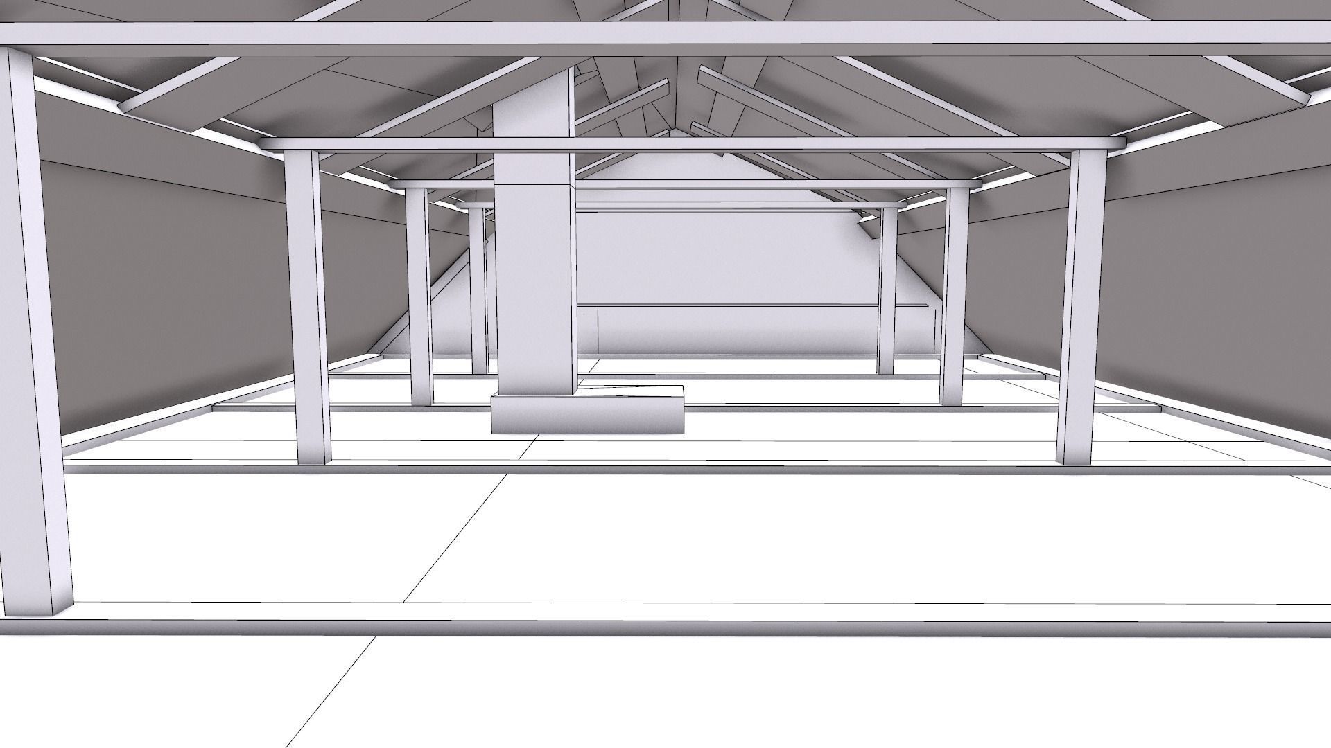 An Old House E Low-poly 3D model_29